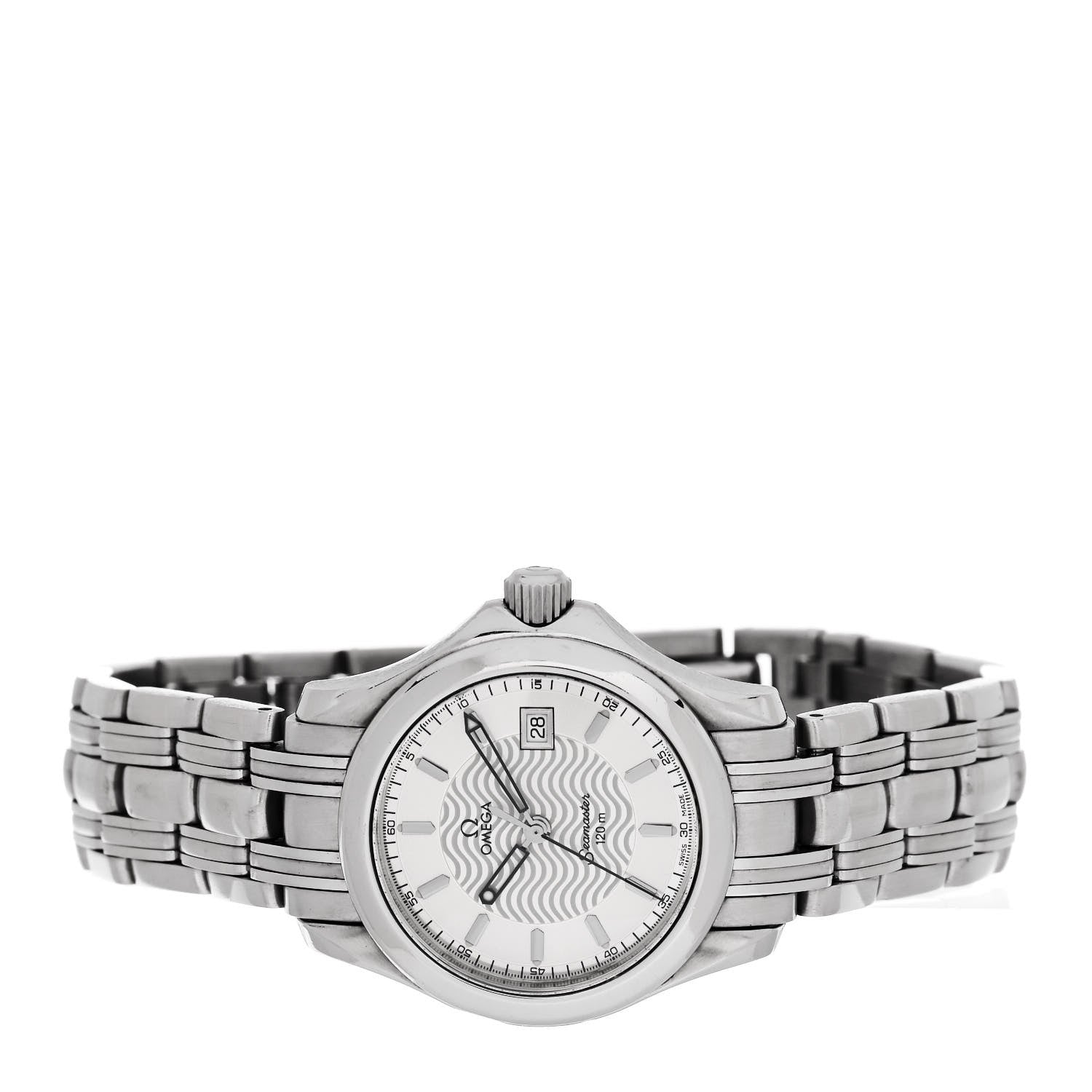 Omega Stainless Steel 28mm Seamaster 120M Quartz Watch Silver 2571.31.00 2 of 4