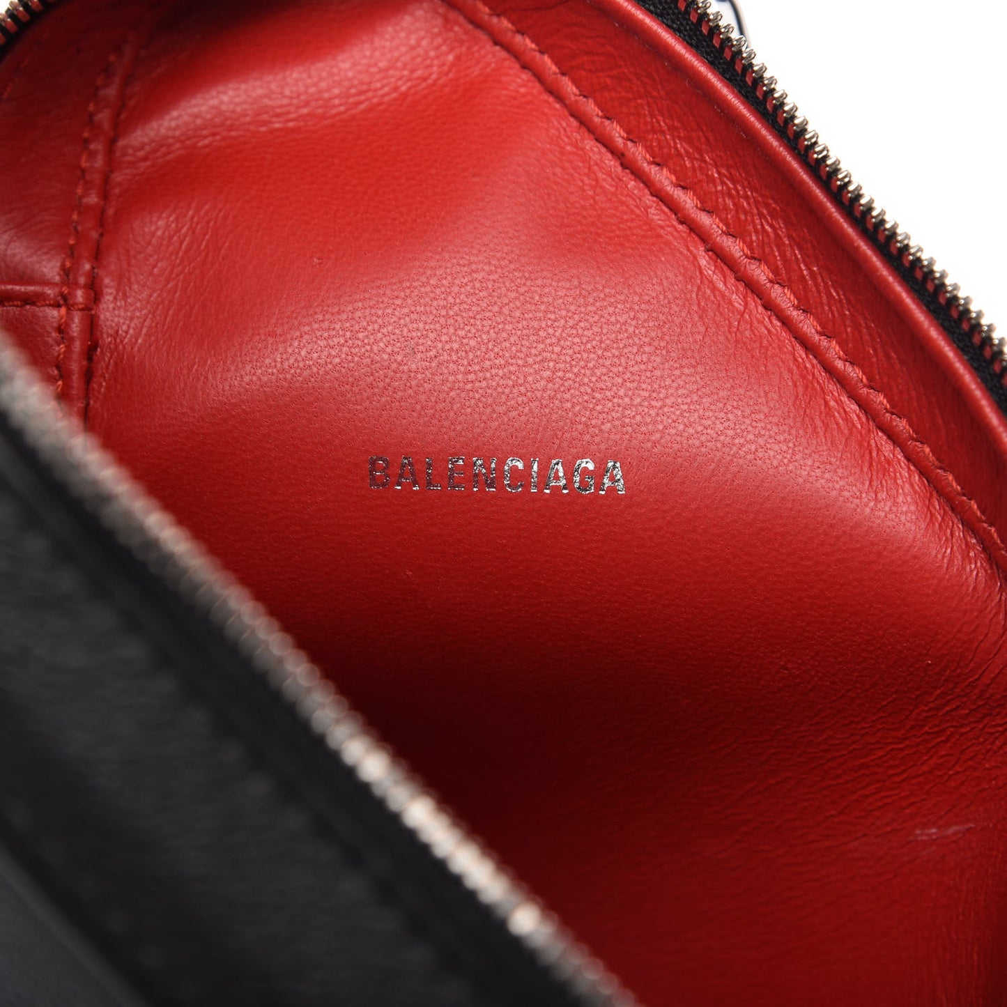 Calfskin Triangle Crossbody Bag Black