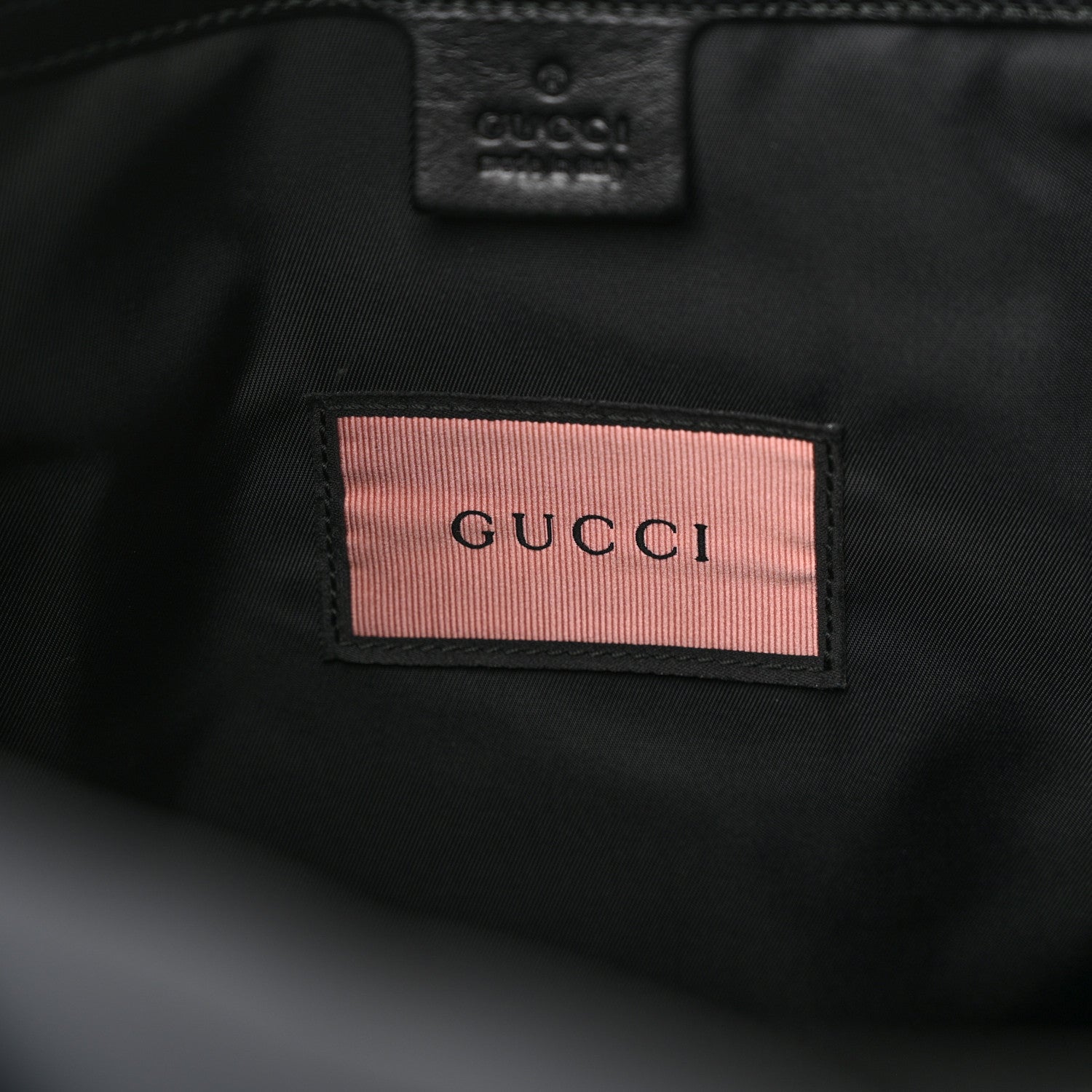 Gucci Techno Canvas GucciGhost Double Buckle Backpack Black New Acquamarine 7 of 12