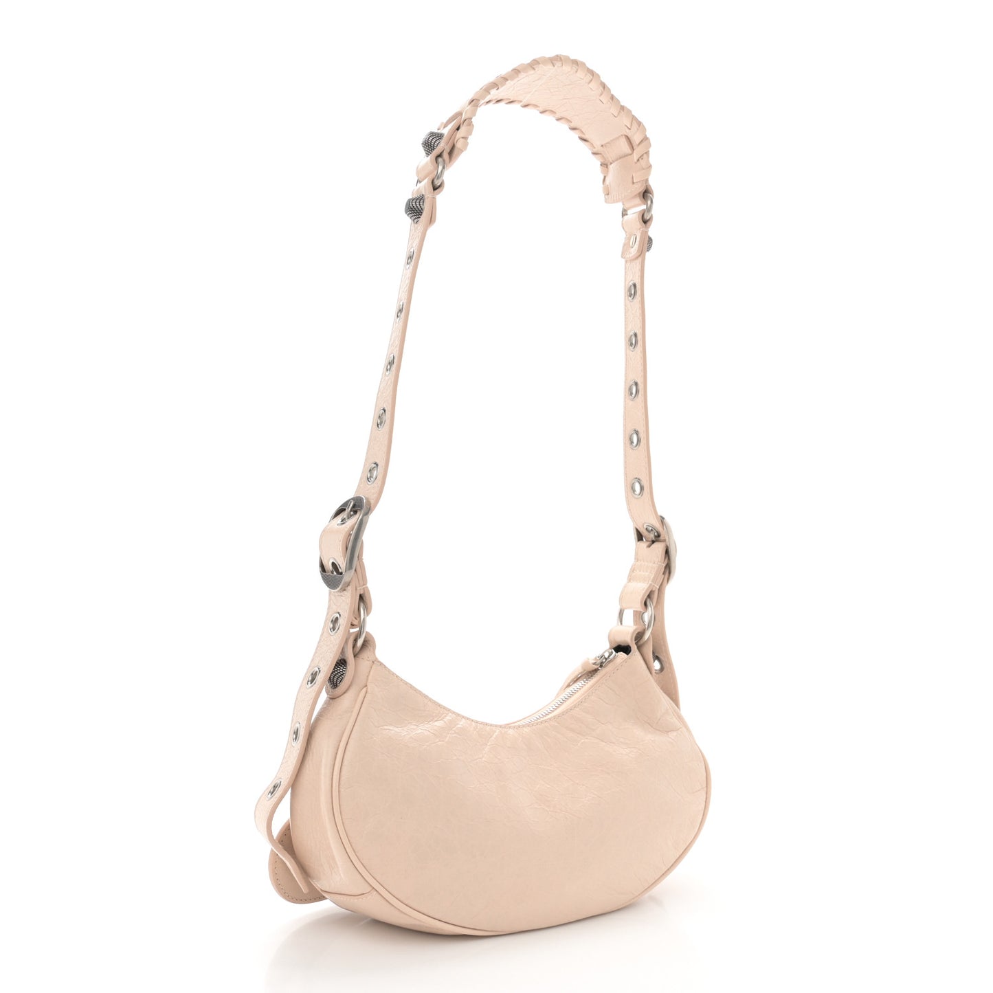 Agneau Arena Le Cagole Shoulder Bag XS Sand Beige