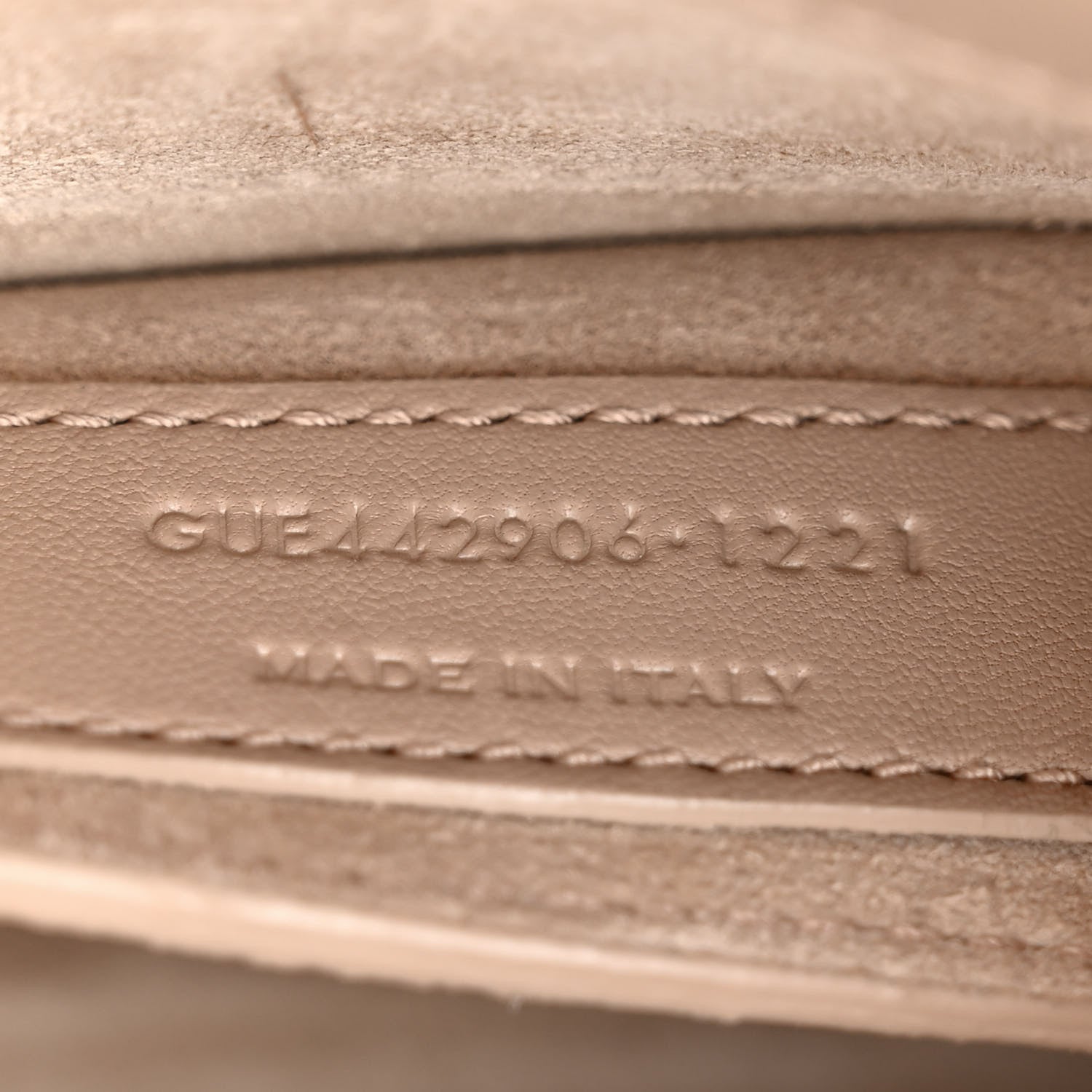 Saint Laurent Calfskin Medium Monogram Sunset Dark Beige 7 of 12