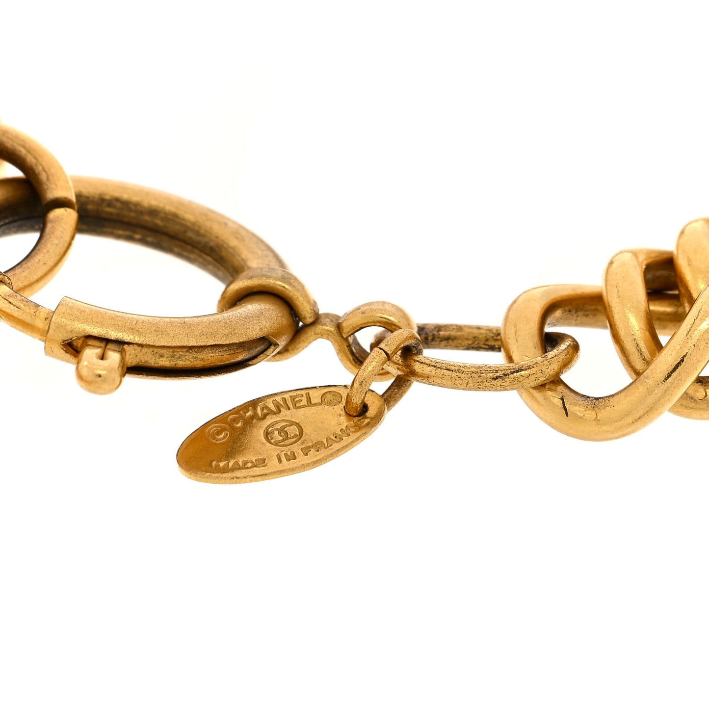 31 Rue Cambon Paris Medallion Chain Bracelet Gold