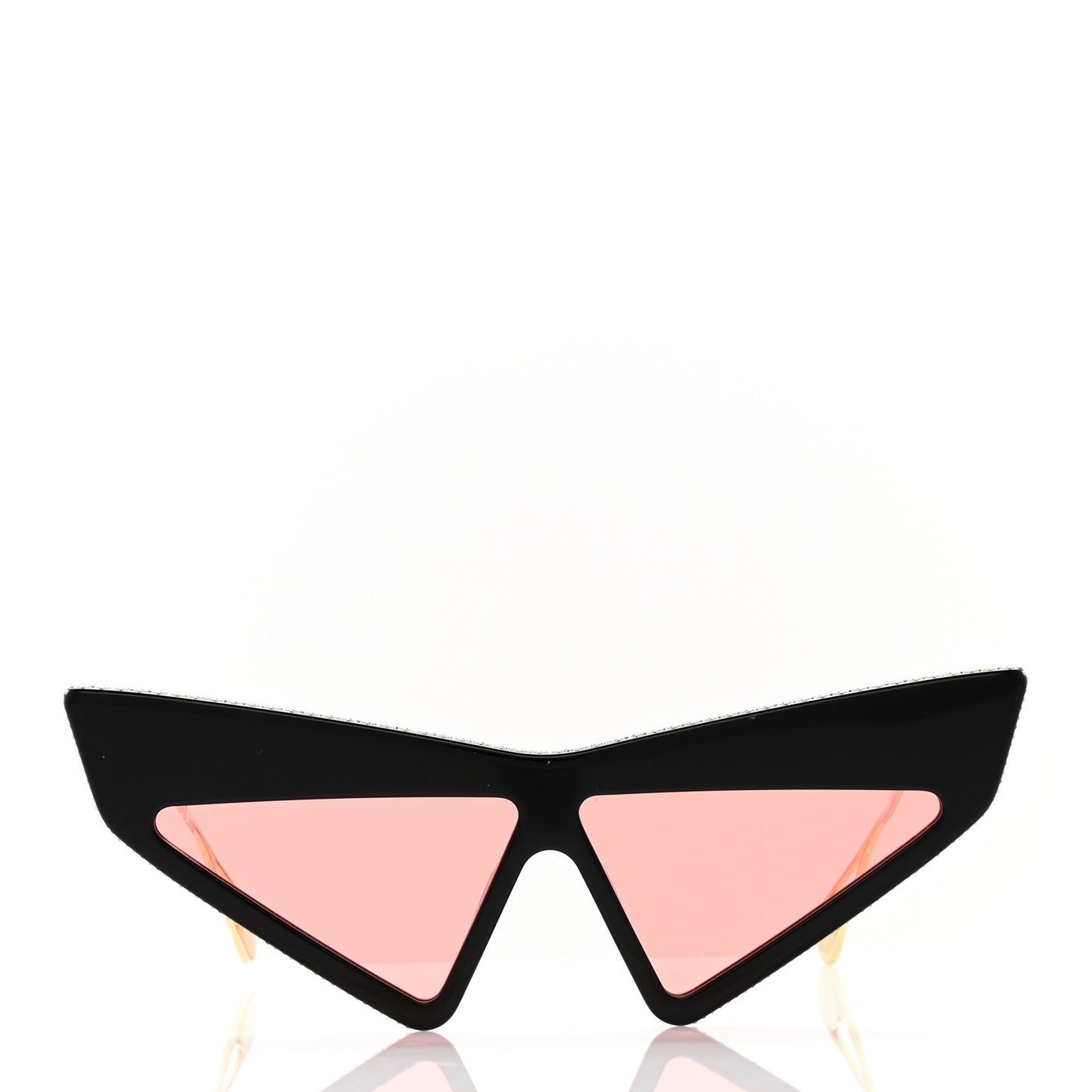 Acetate Crystal Geometric Sunglasses GG0430S Black