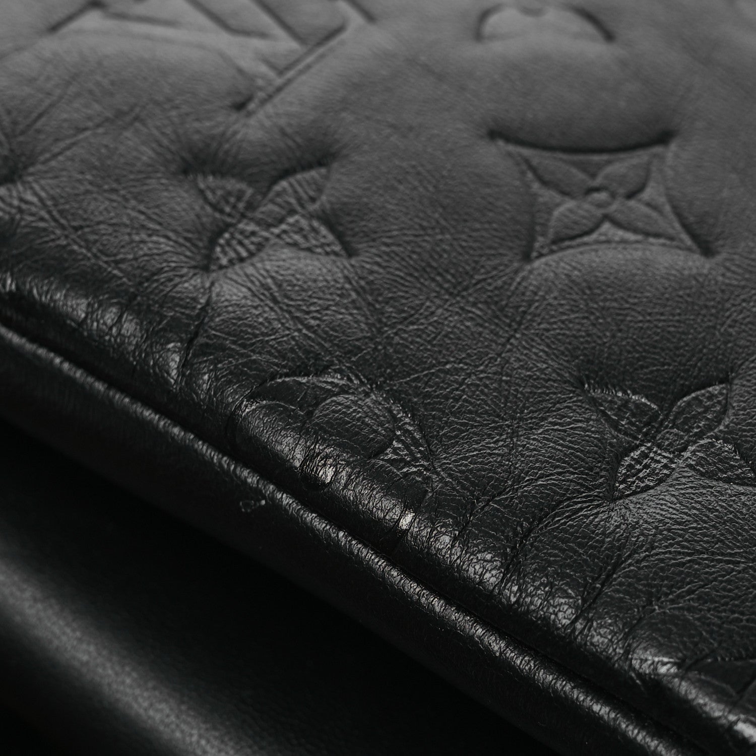 Louis Vuitton Lambskin Embossed Monogram Coussin PM Black 12 of 12