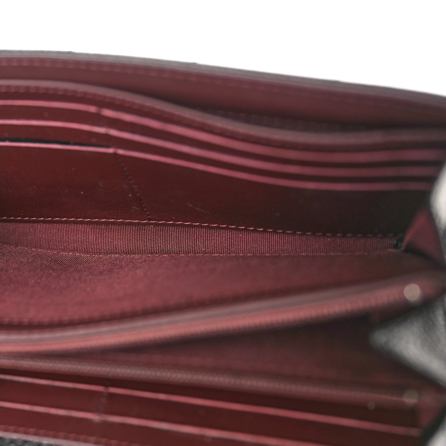 Caviar Quilted Large Gusset Flap Wallet Black