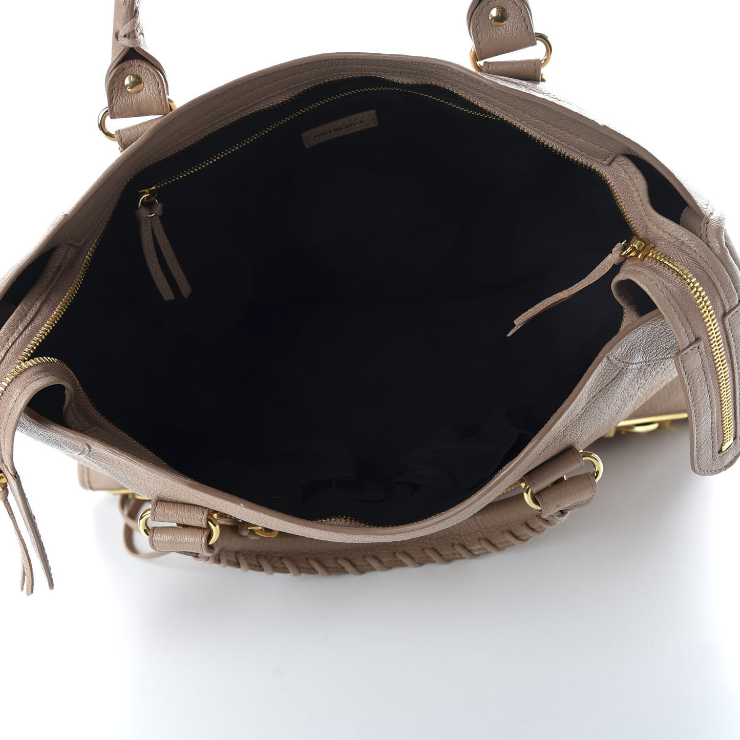 Chevre Gold Metallic Edge Hardware City Rose Des Sables