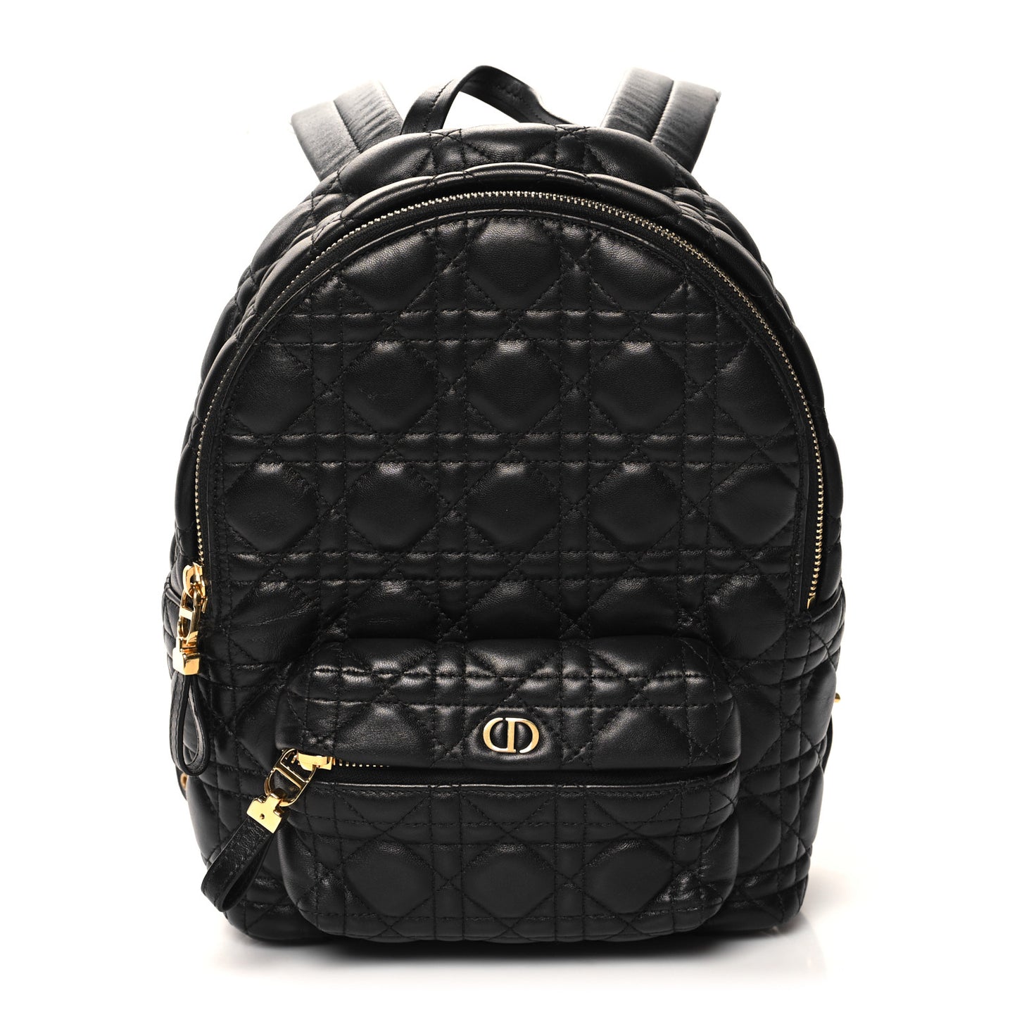 Lambskin Cannage Backpack Black