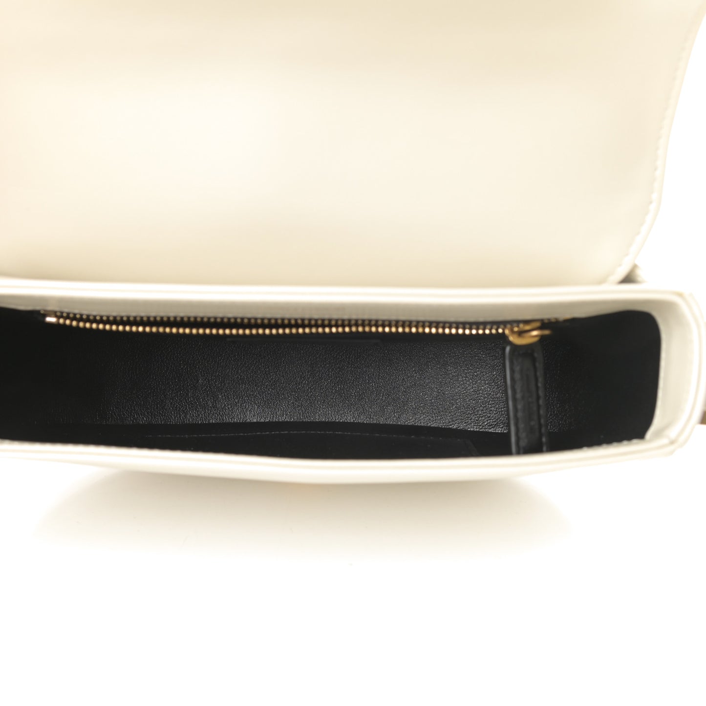 Calfskin Y Quilted Small Joan Satchel Blanc Vintage