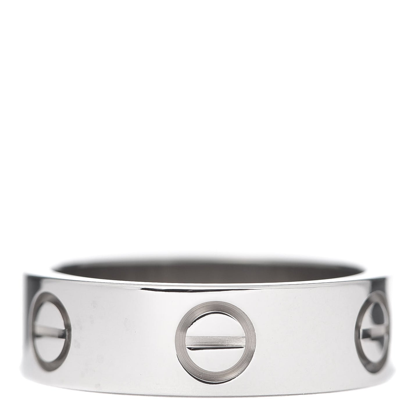 18K White Gold 5.5mm LOVE Ring 50 5.25