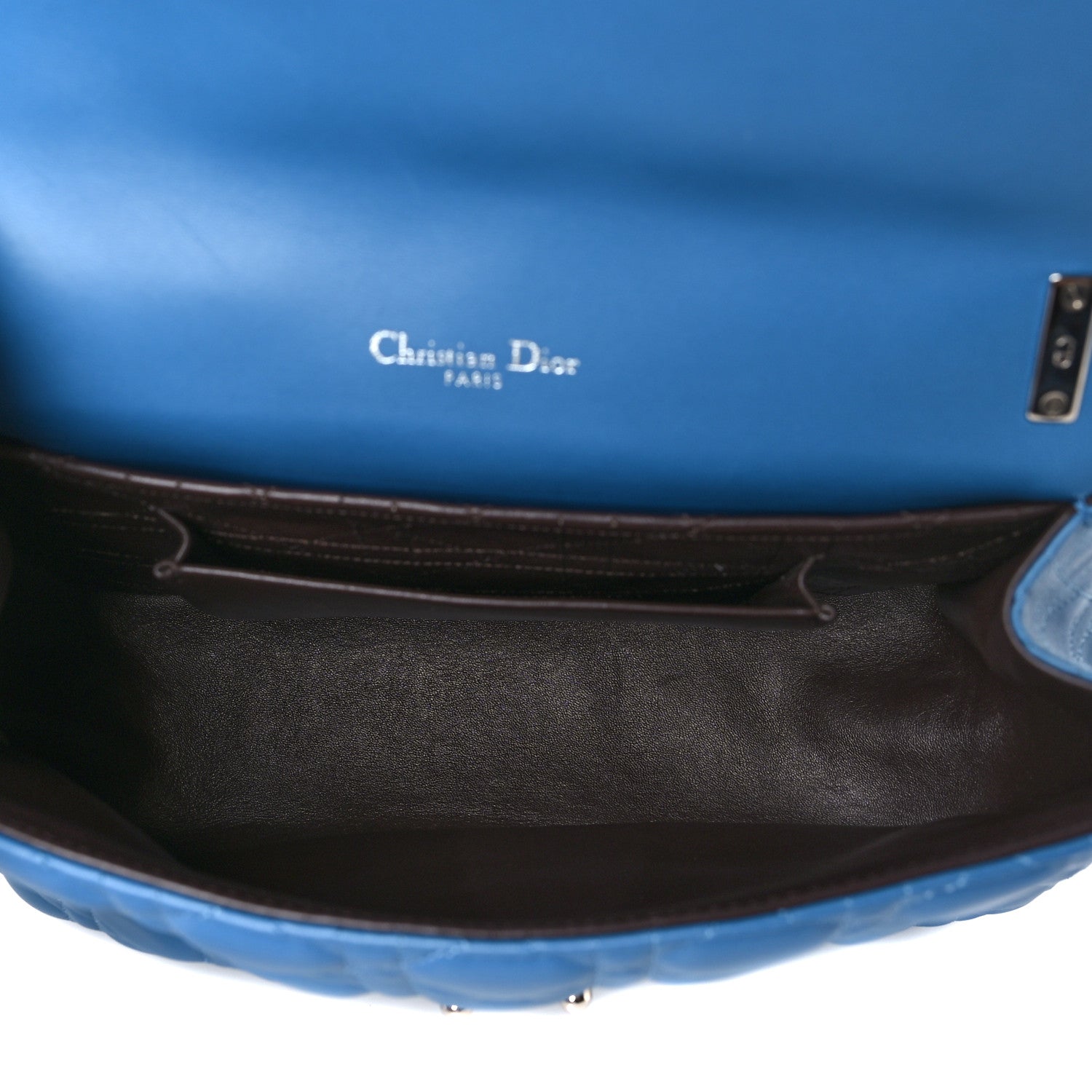 Christian Dior Lambskin Cannage Large Miss Dior Flap Blue 5 of 8