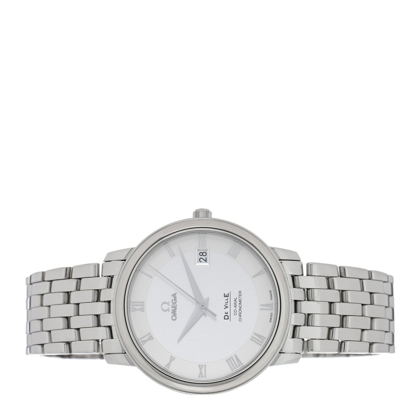 Stainless Steel 37mm De Ville Prestige Co-Axial Automatic Watch Silver 4574.31.00