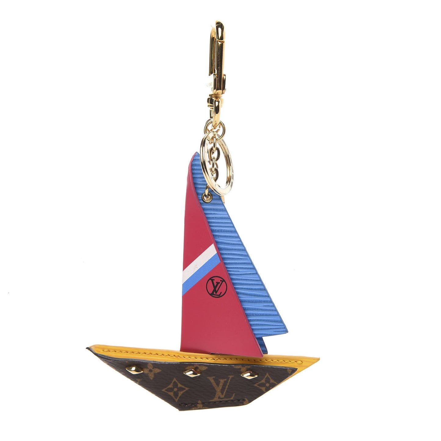 Monogram Epi Row Your Boat Bag Charm Key Holder