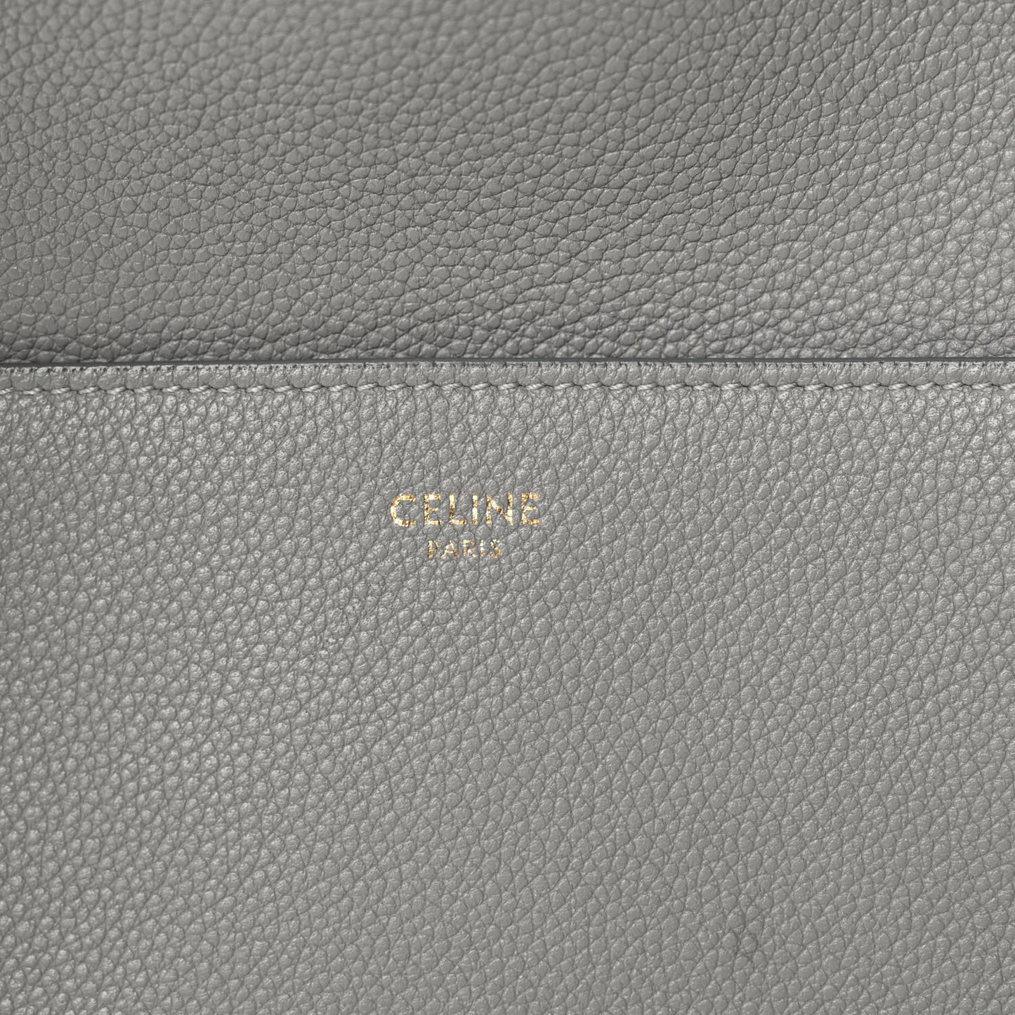 Soft Grained Calfskin Sangle Bucket Bag Cloud