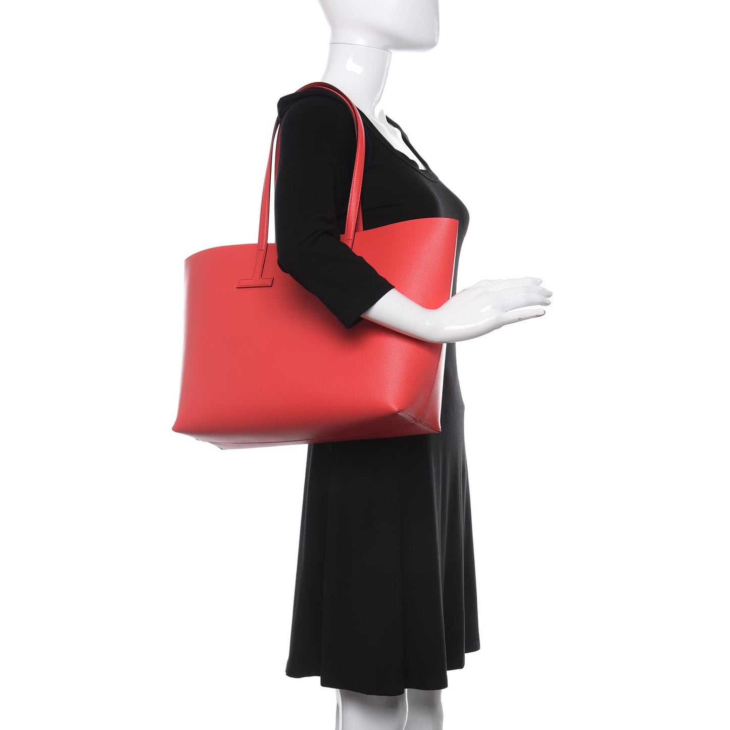 Saffiano Medium T Tote Red