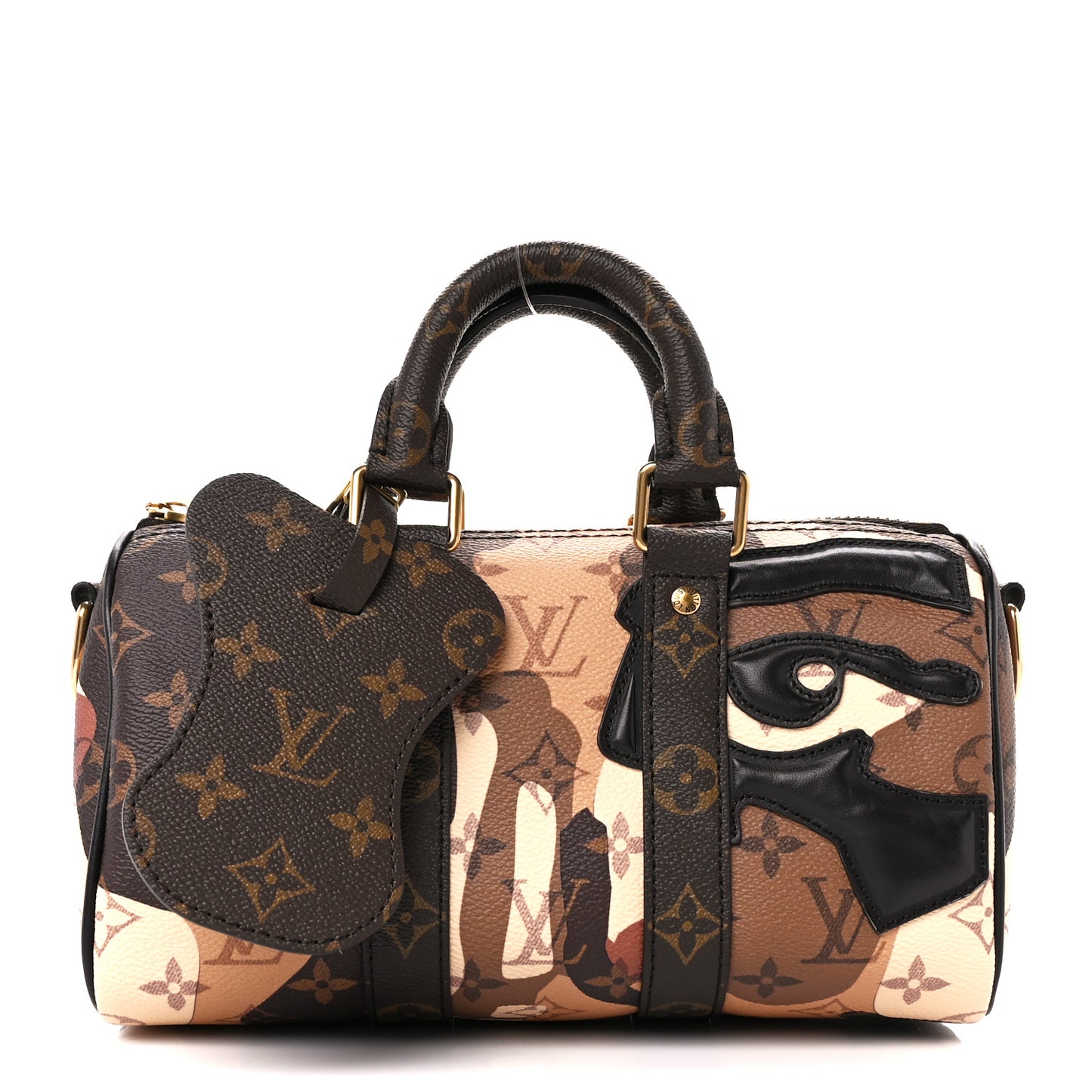 Monogram Portrait Keepall Bandouliere 25 Brown