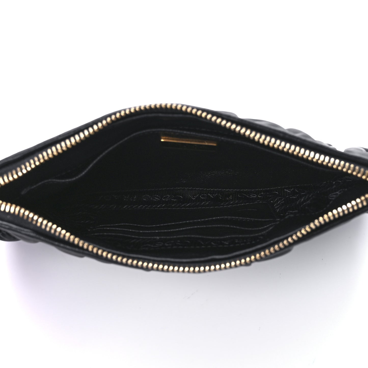 Tessuto Nylon Gaufre Wristlet Black