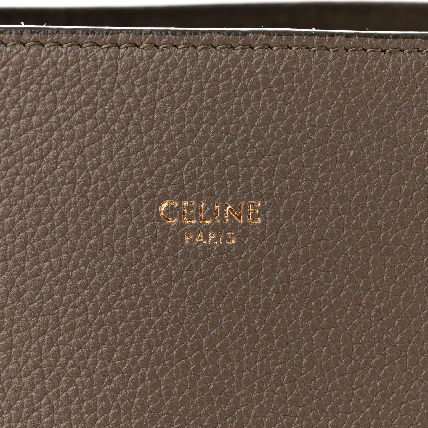 Soft Grained Calfskin Medium Belt Cabas Phantom Taupe