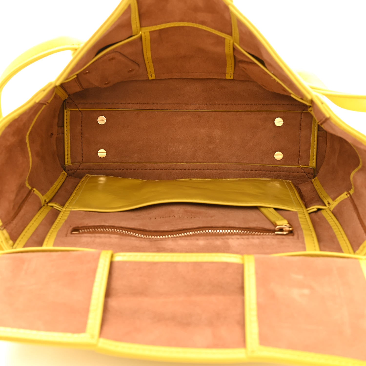 Bottega Veneta Paper Calfskin Maxi Intrecciato Small Arco Mirabelle 5 of 10