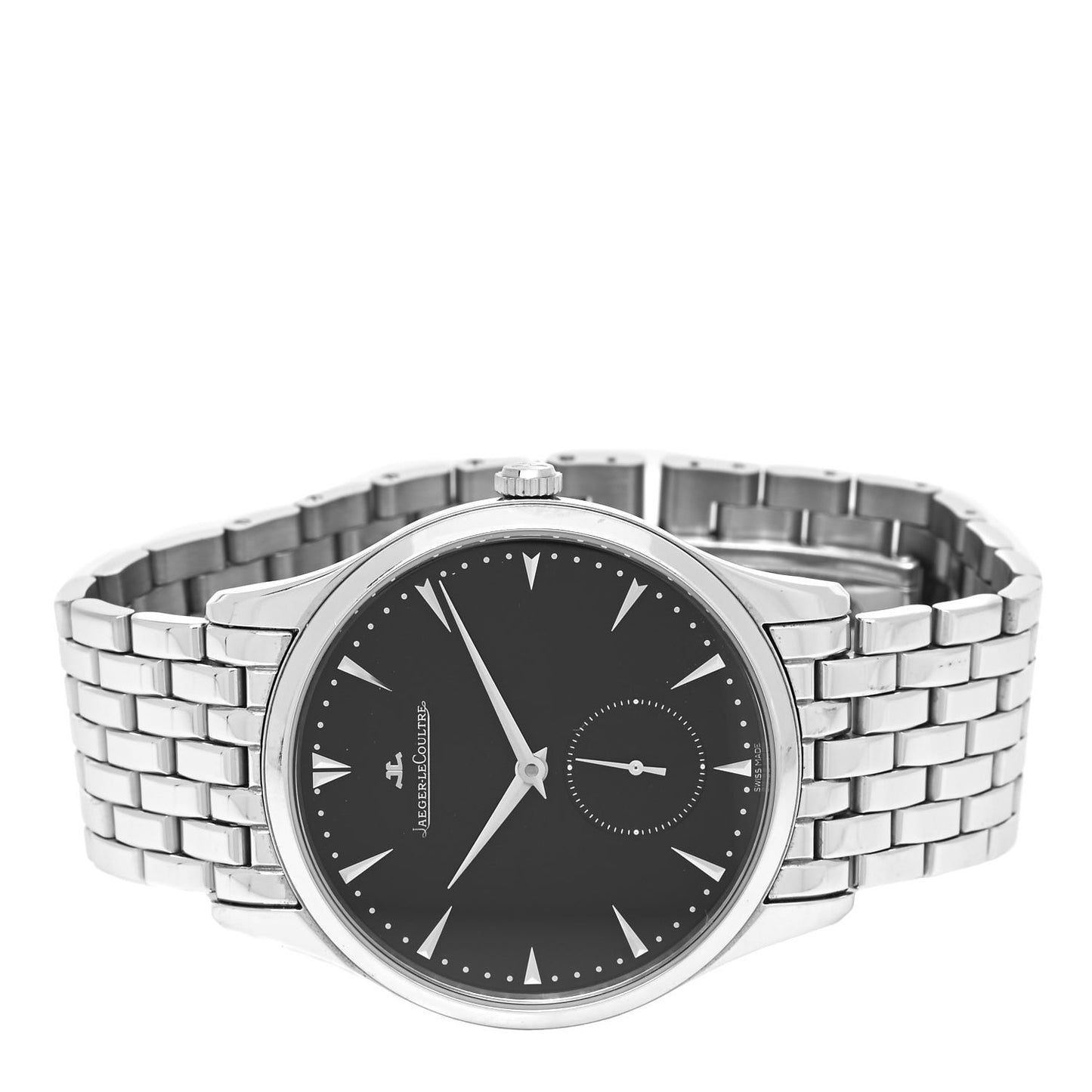 Stainless Steel 40mm Master Grande Ultra Thin Automatic Watch Black Q1358170