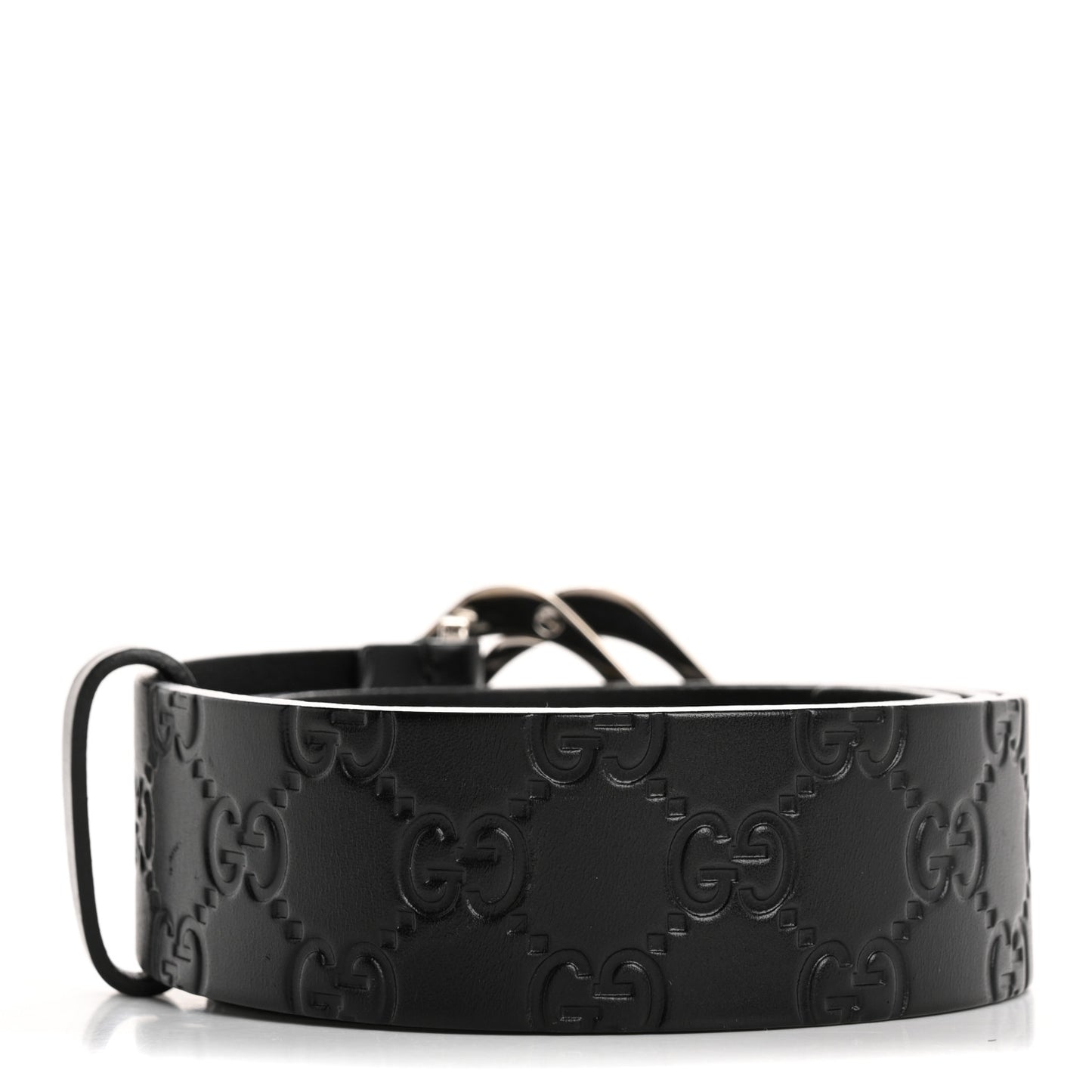 Guccissima Square G Belt 80 32 80 32 Black
