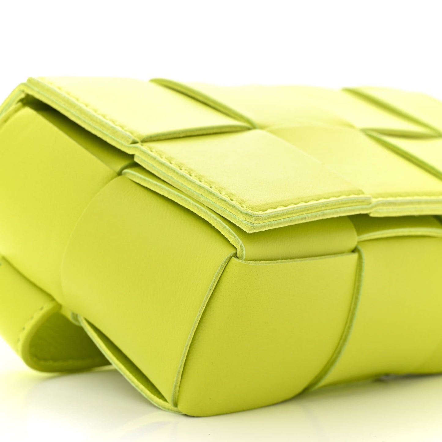 Nappa Intreccio Cassette Belt Bag Kiwi