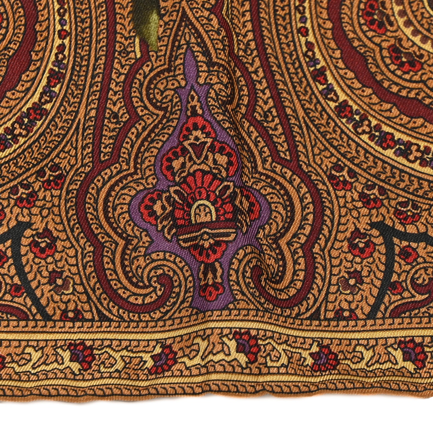 Silk CC Floral Square Scarf Multicolor
