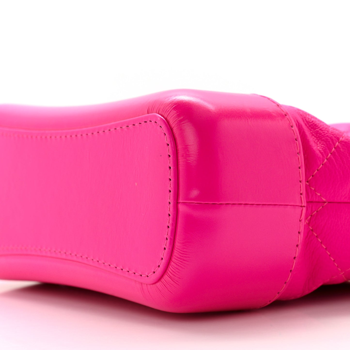 Goatskin Quilted Small Gabrielle Hobo Pink
