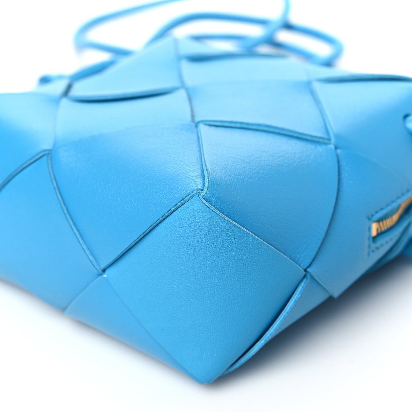Lambskin Maxi Intrecciato Mini Cassette Camera Bag Pool