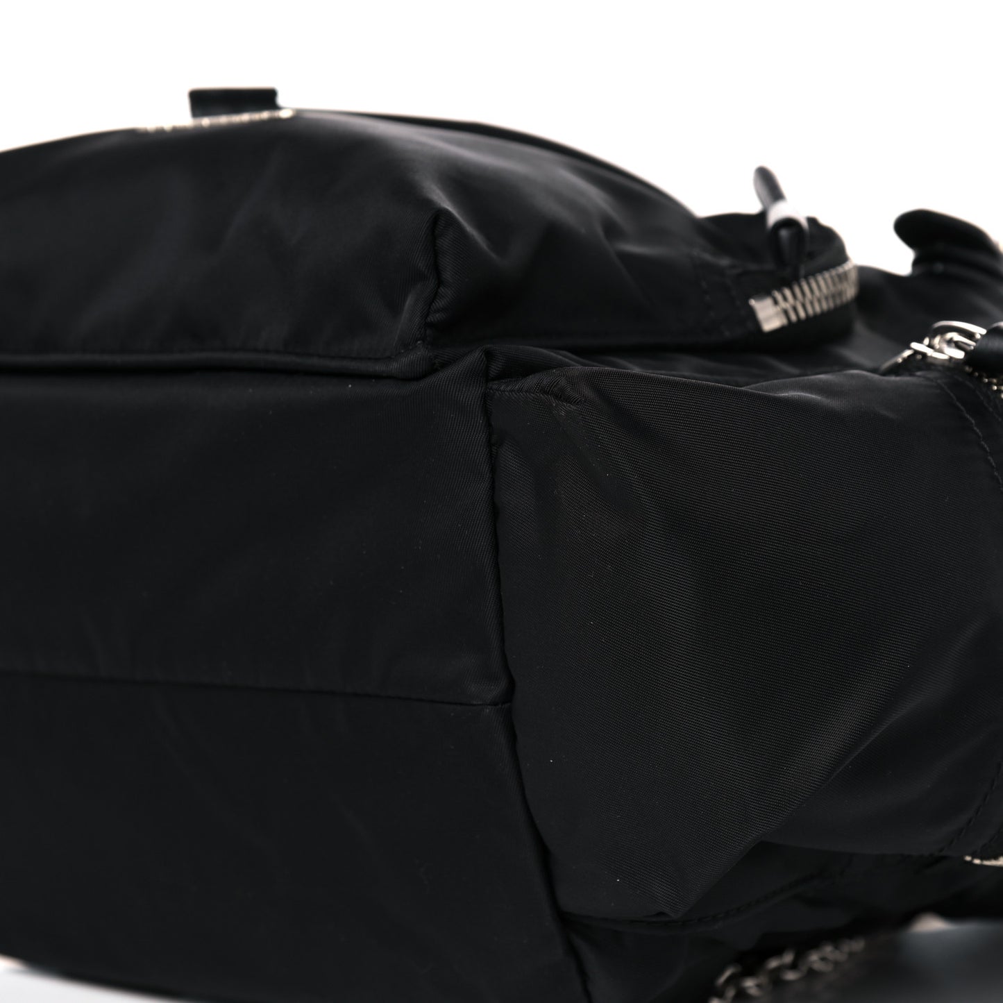 Nylon Medium Rucksack Backpack Black