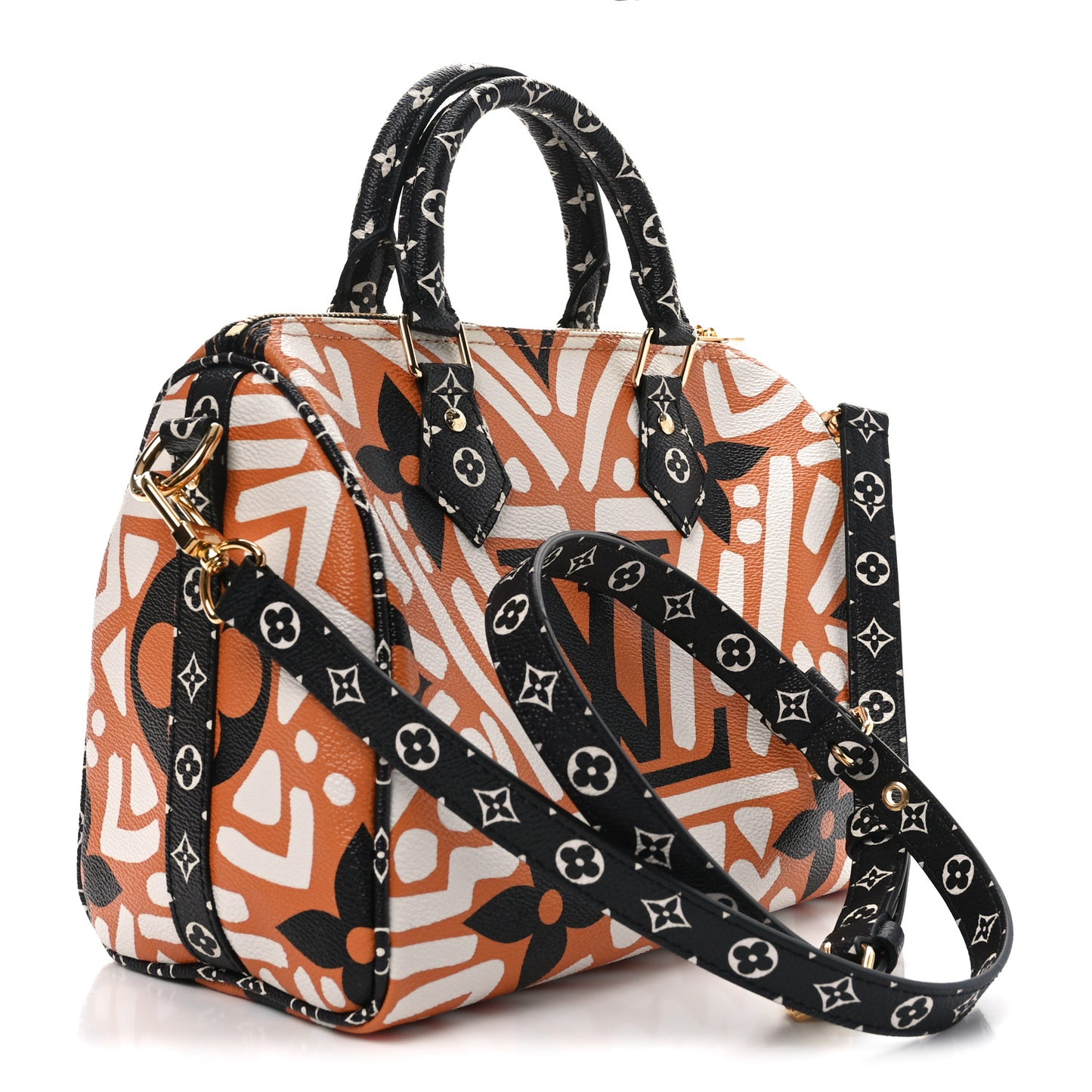 Monogram Giant Crafty Speedy Bandouliere 25 Creme Caramel