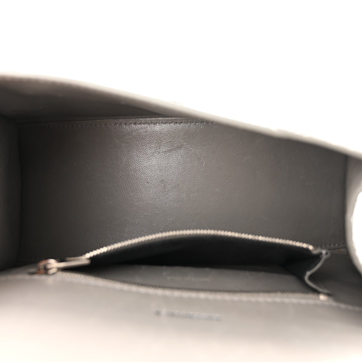 Shiny Calfskin Crocodile Embossed Small Hourglass Top Handle Bag Steel Grey