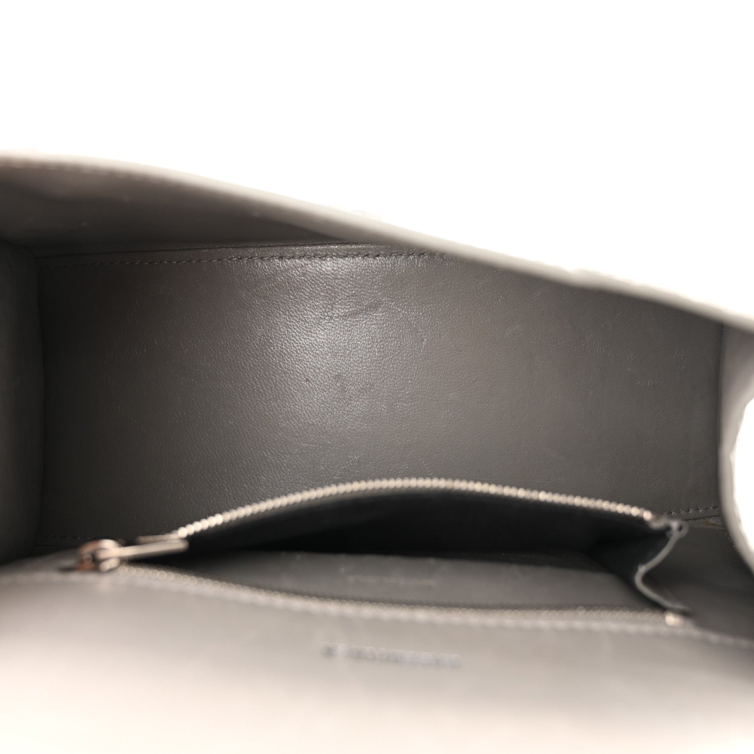 Balenciaga Shiny Calfskin Crocodile Embossed Small Hourglass Top Handle Bag Steel Grey 5 of 13