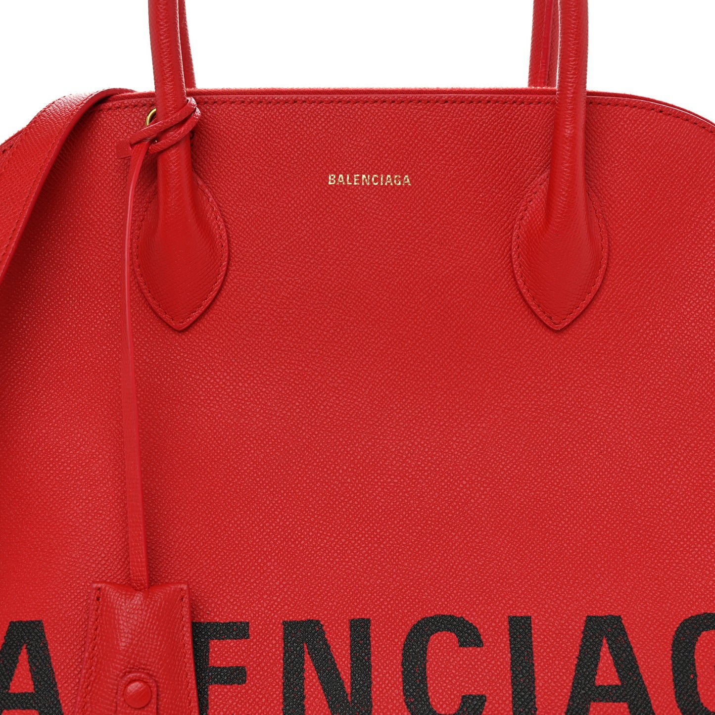 Grained Calfskin M Ville Top Handle Bag