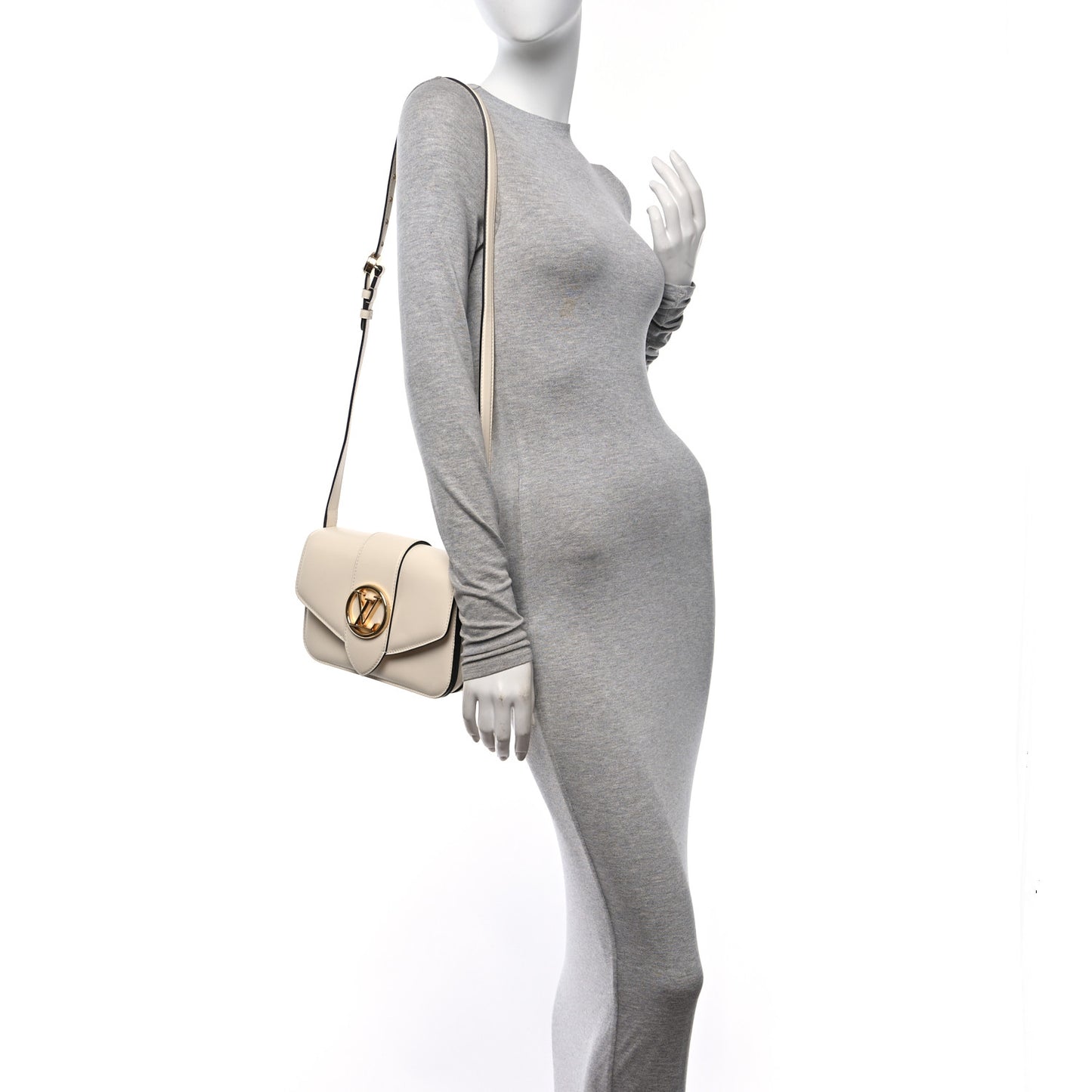 Smooth Calfskin LV Pont 9 Cream