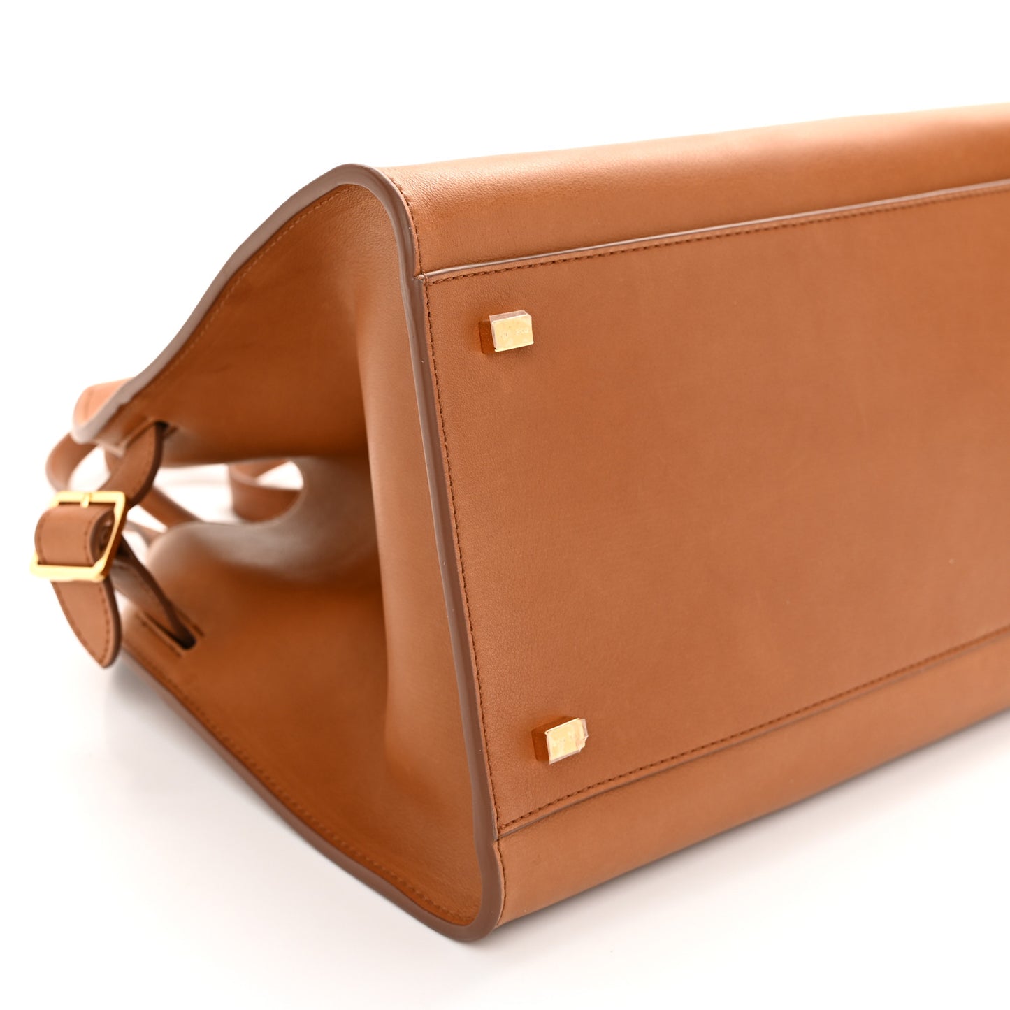 Polished Saddle Calfskin Soft Margaux 12 Cuir