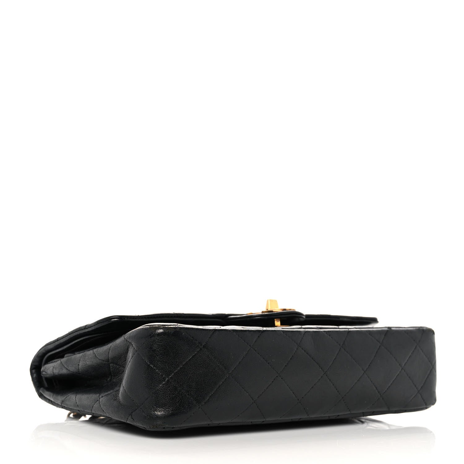 Chanel Lambskin Quilted Medium Double Flap Black 3 of 18