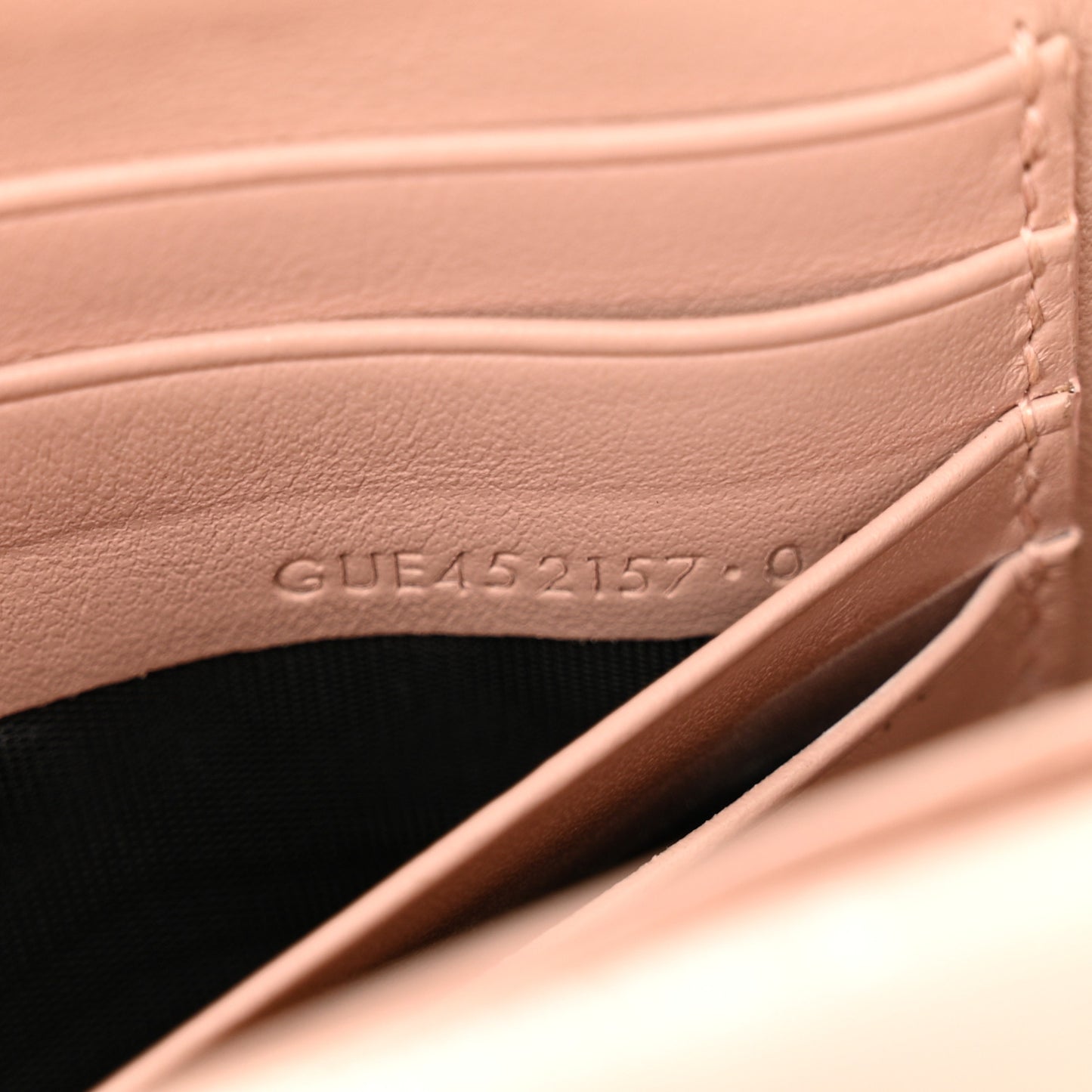 Calfskin Monogram Sunset Chain Wallet Light Pink