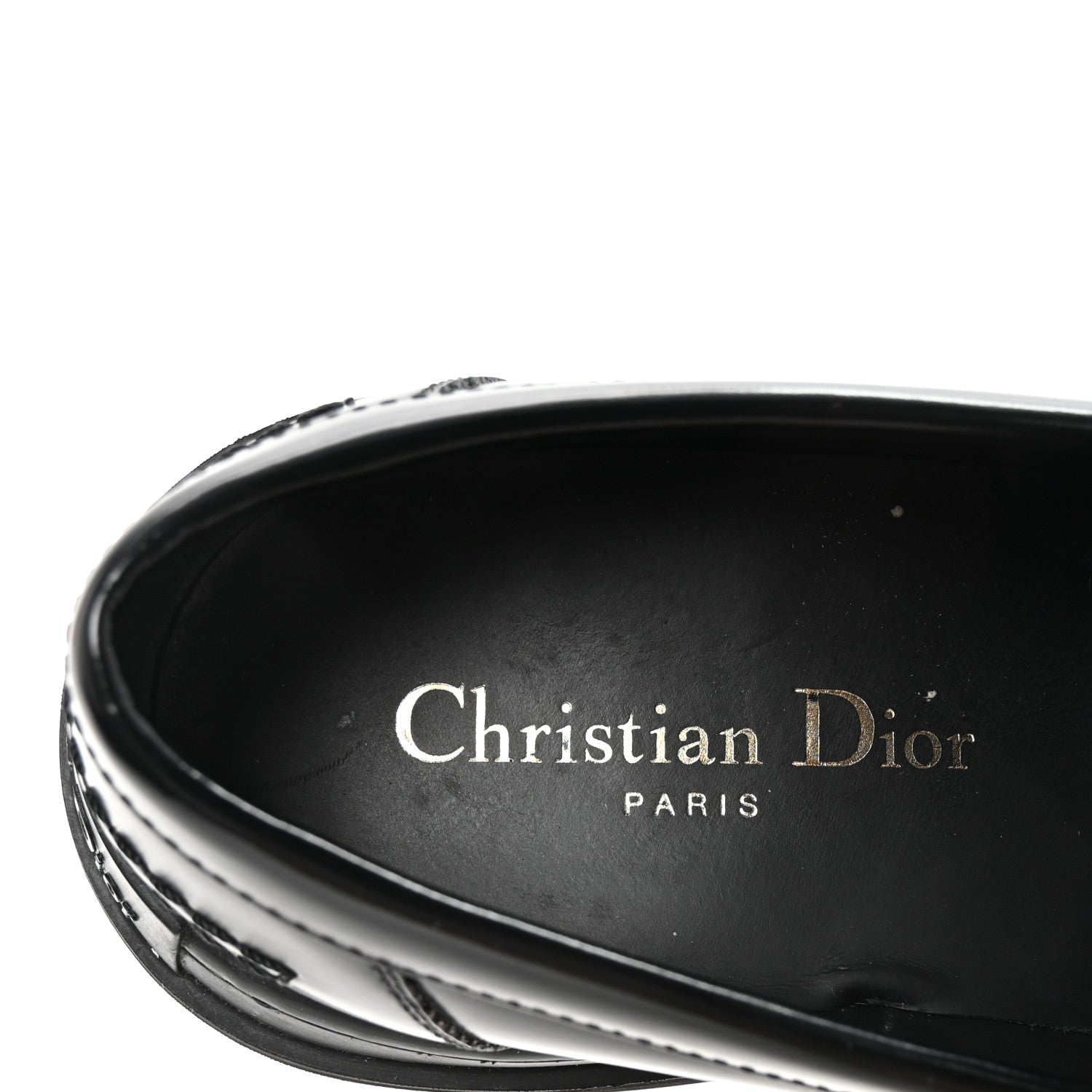 Christian Dior Brushed Calfskin Dior Code Lug Sole Platform 35mm Loafers 38.5 Black 8 of 9