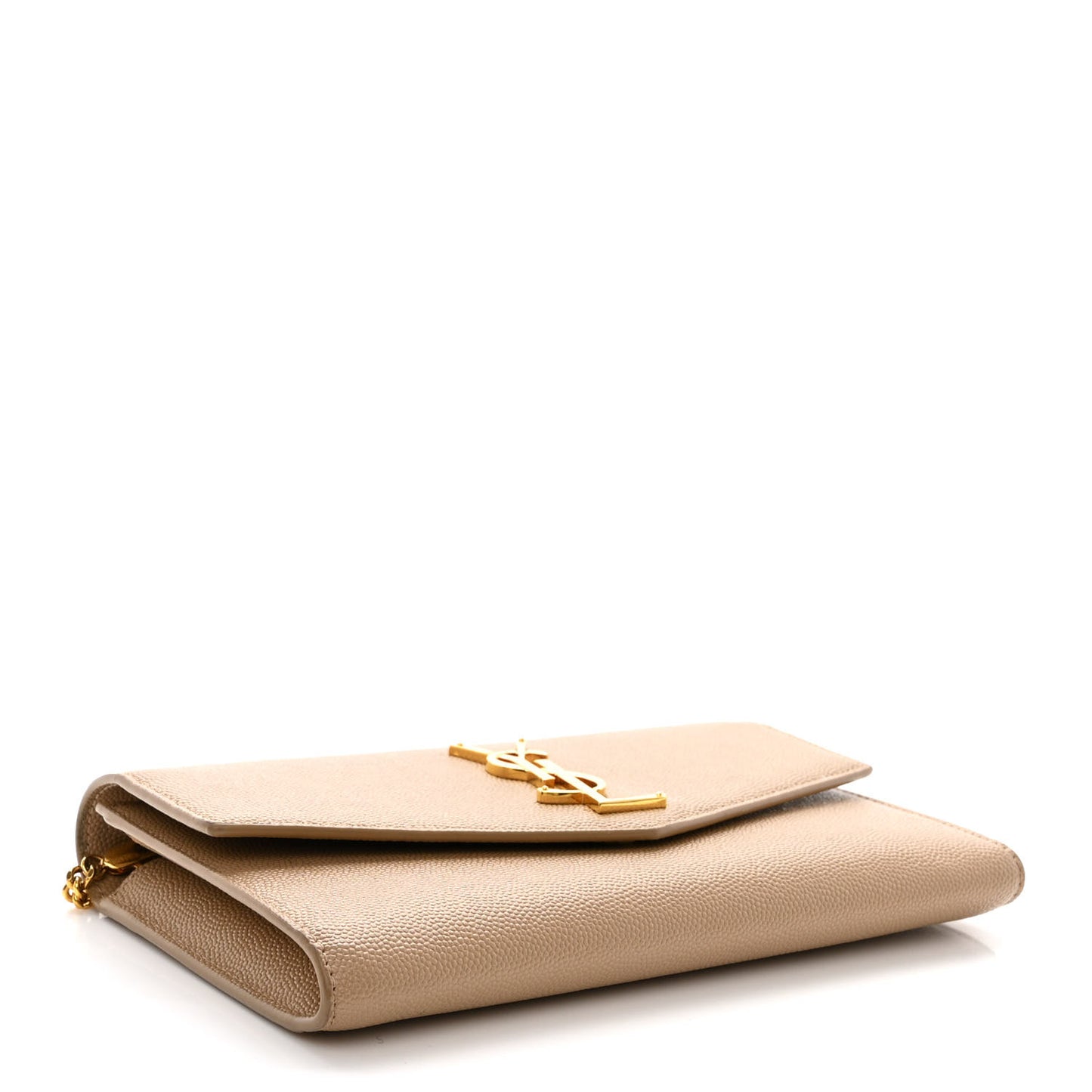Grain De Poudre Monogram Uptown Chain Wallet Dark Beige
