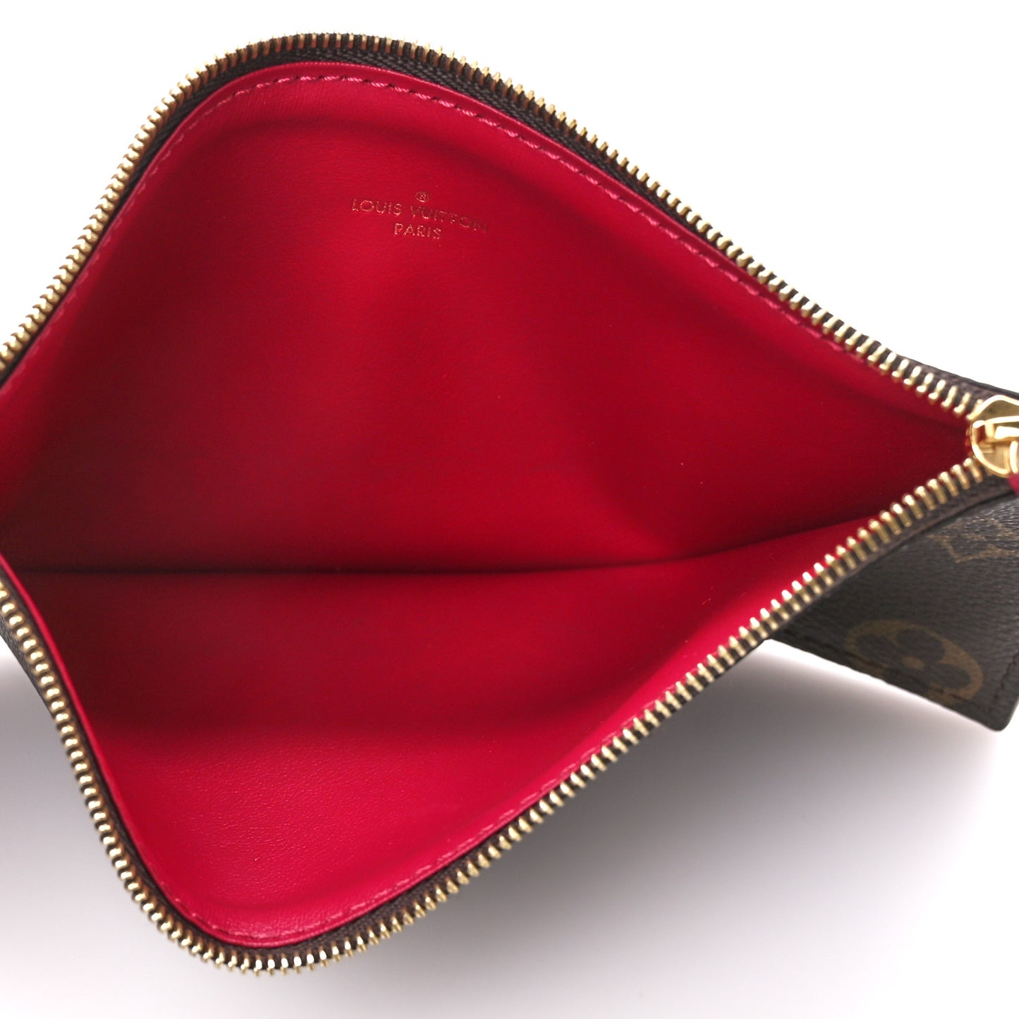 Monogram Pochette Felicie Chain Wallet Fuchsia