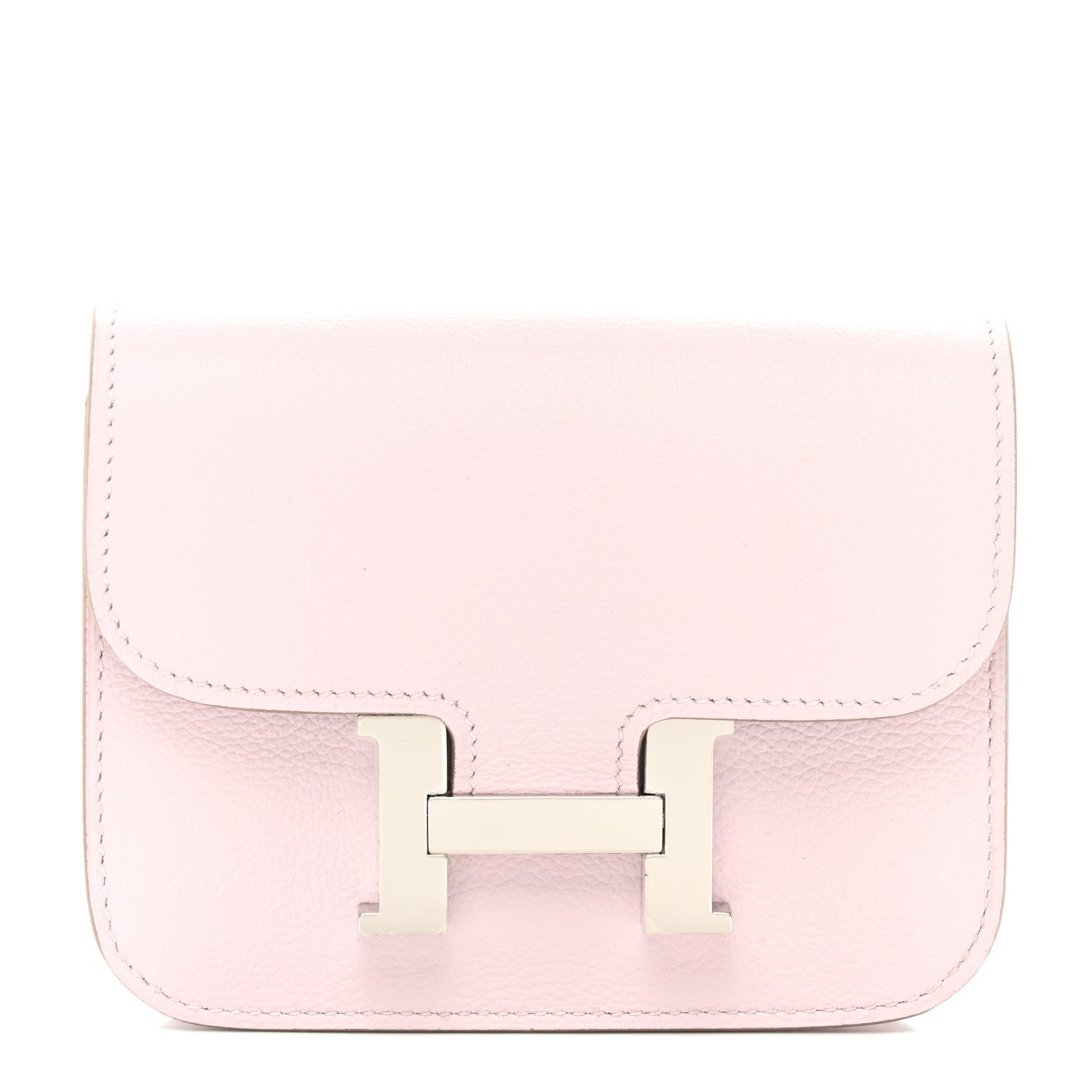 Hermes Evercolor Bi-Color Constance Slim Wallet Mauve Pale Rouge Sellier 1 of 11
