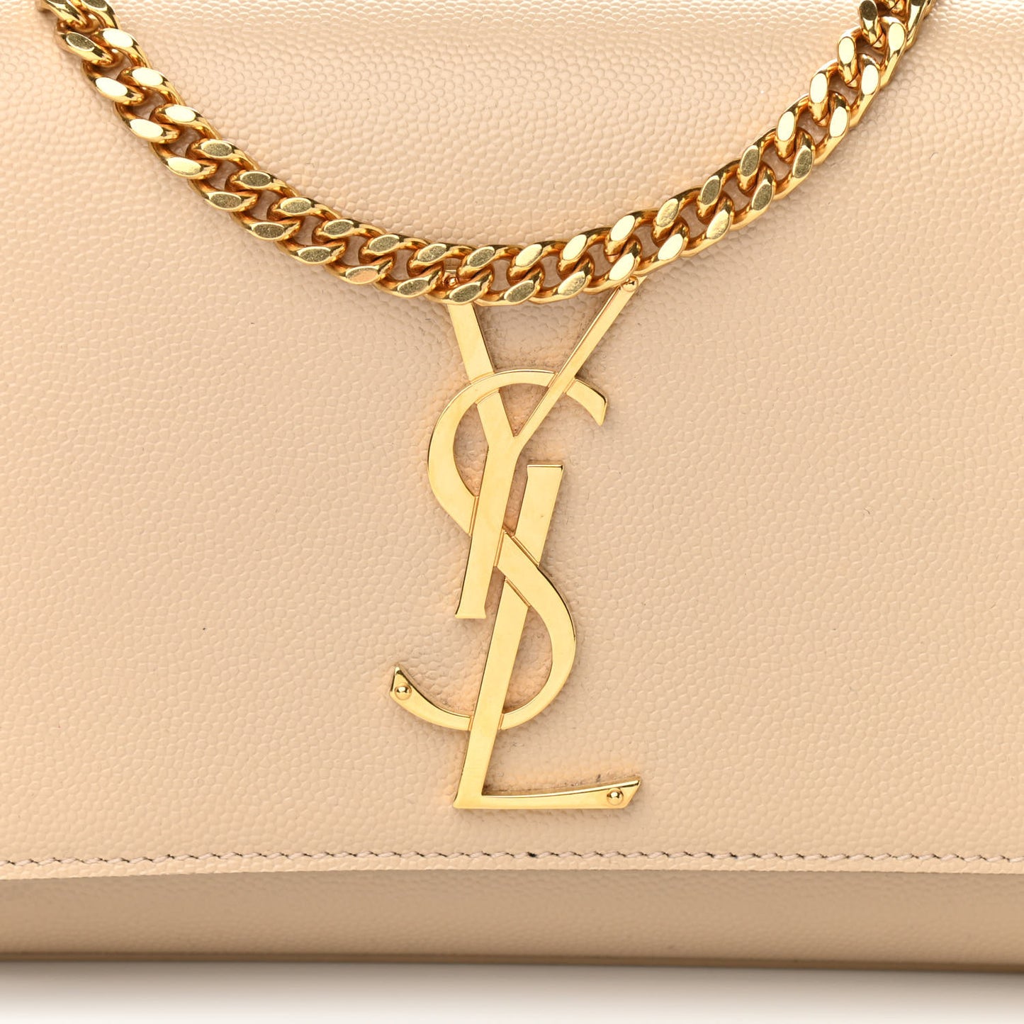 Grain De Poudre Small Monogram Kate Satchel Dark Beige