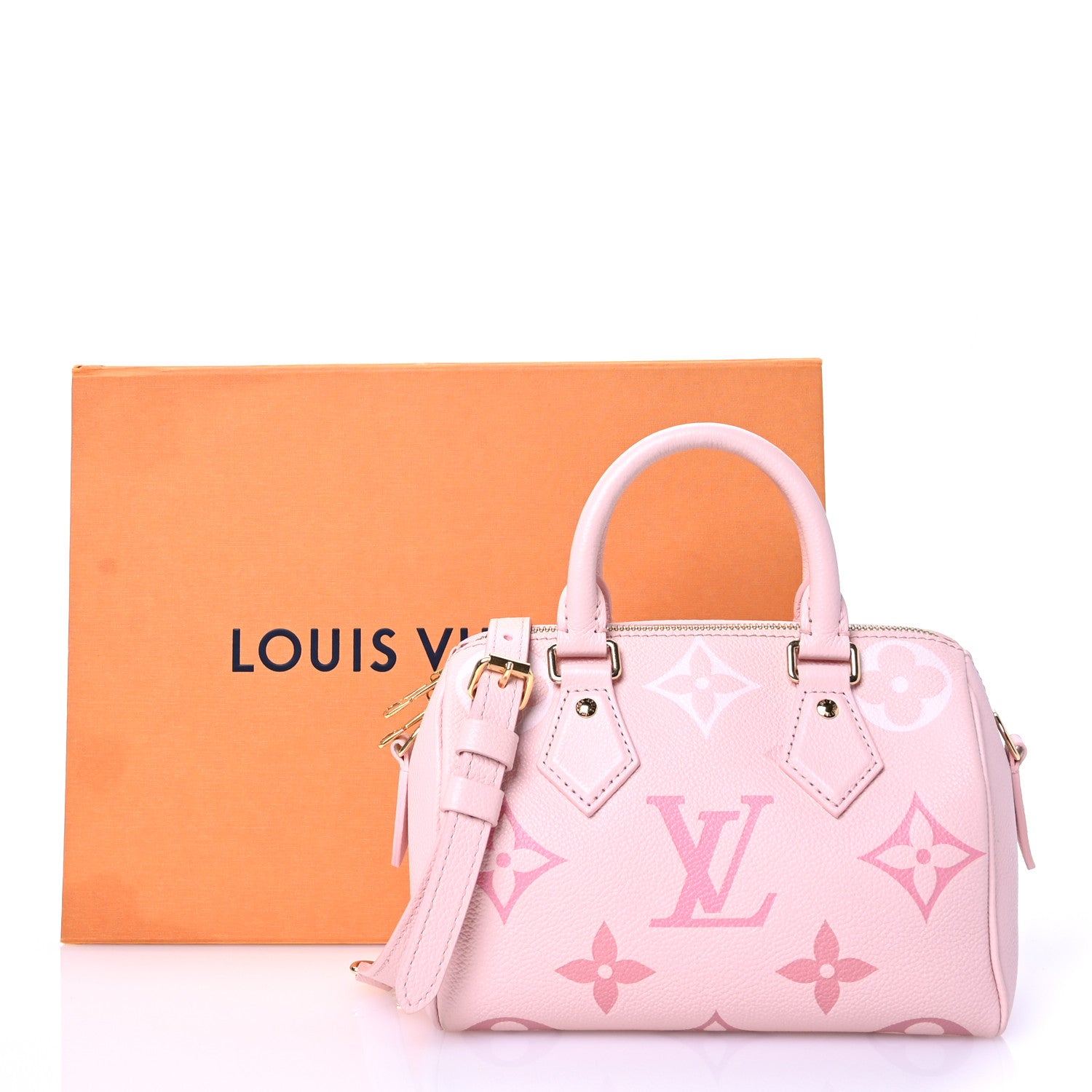 Louis Vuitton Empreinte Monogram Giant Speedy Bandouliere 20 Degrade Rose Pink 13 of 13