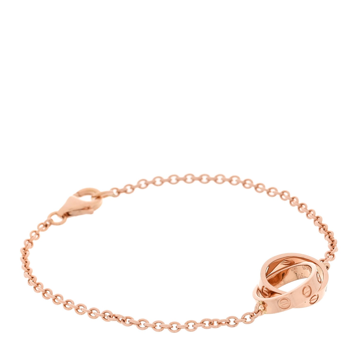 Cartier 18K Pink Gold Interlocking LOVE Bracelet 1812437