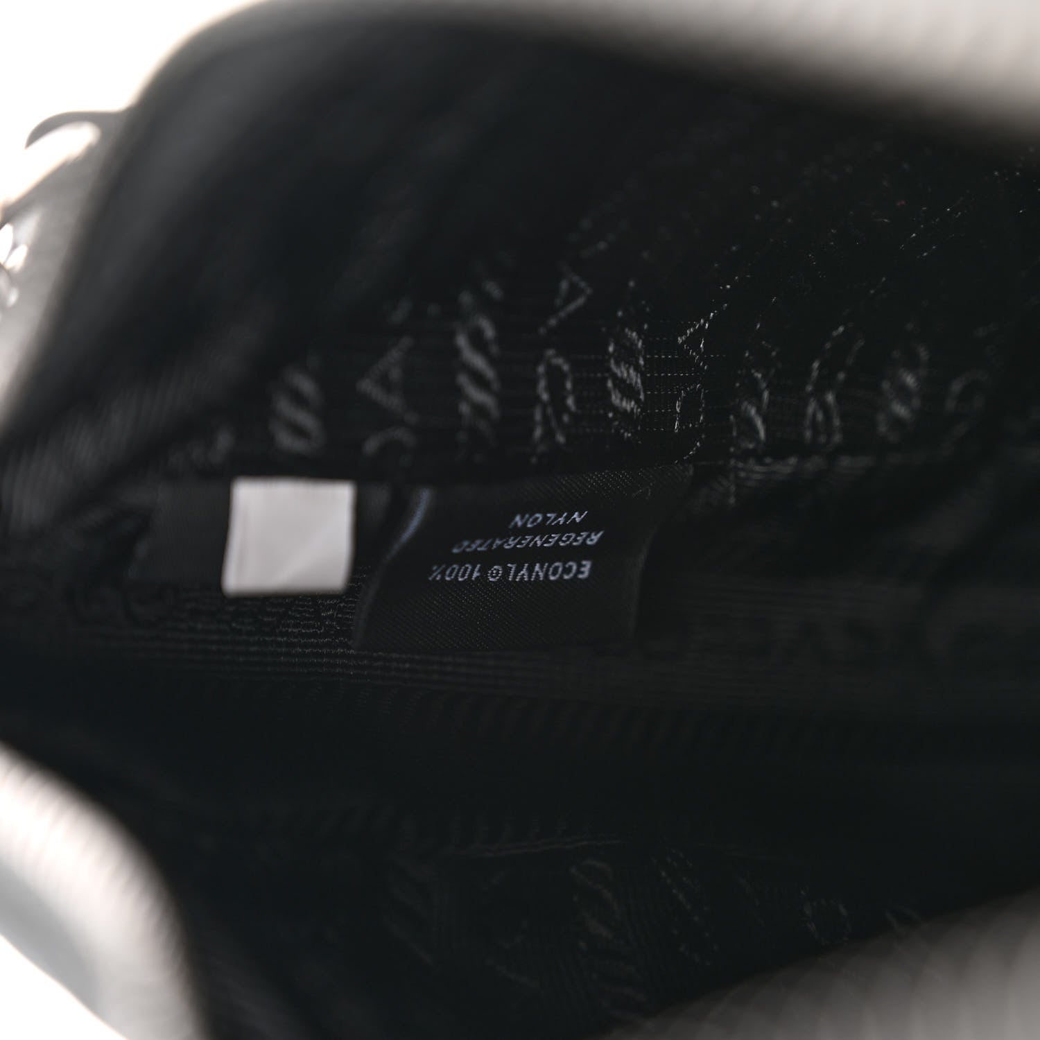 Prada Re-Nylon Saffiano Pocket Zippered Shoulder Bag Black 7 of 10