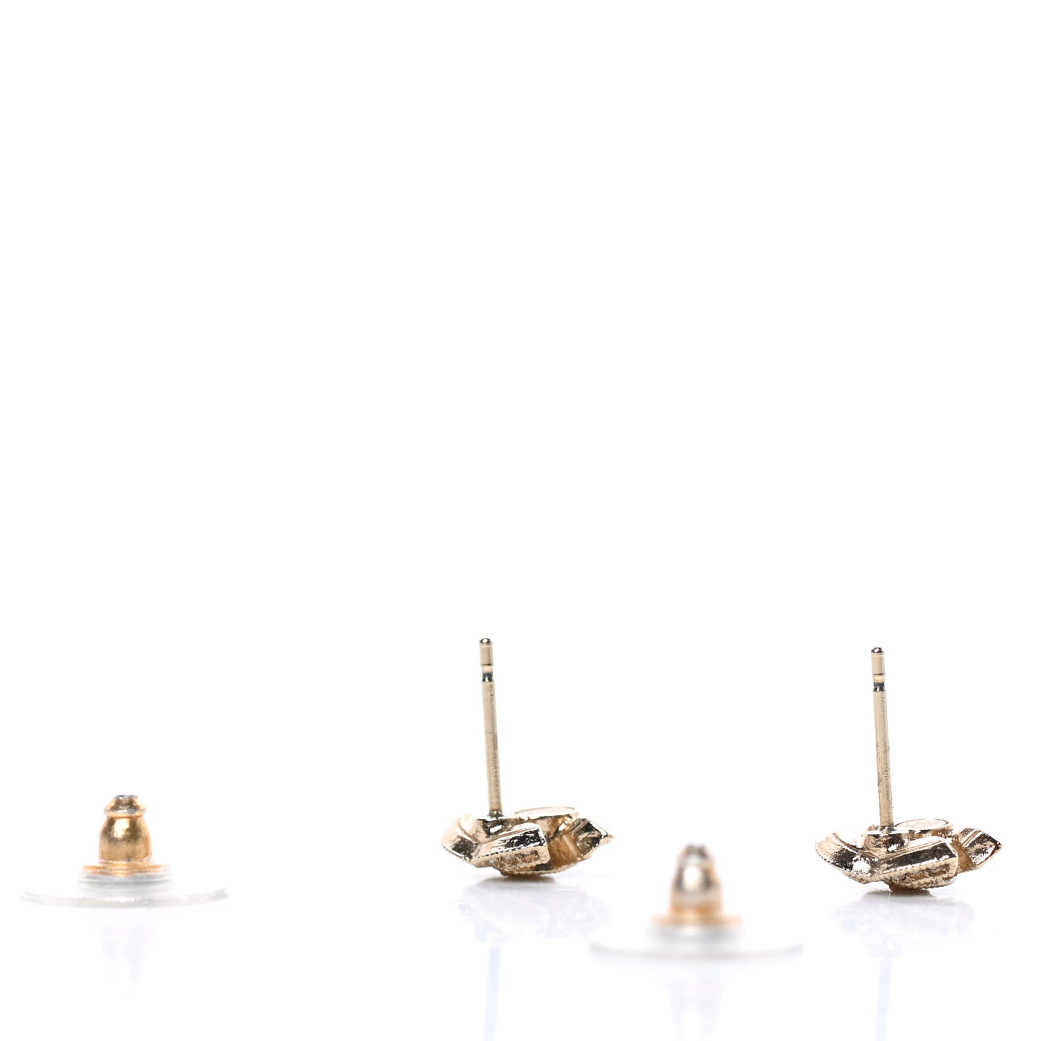 Chanel Crystal Mini CC Earrings Gold 3 of 5