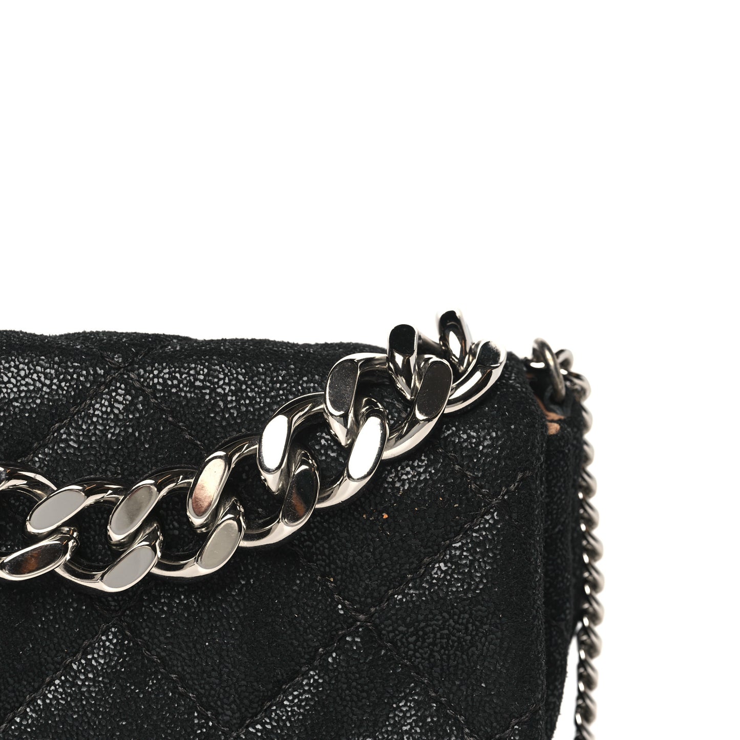 Shaggy Deer Quilted Mini Beckett Chain Shoulder Bag Black
