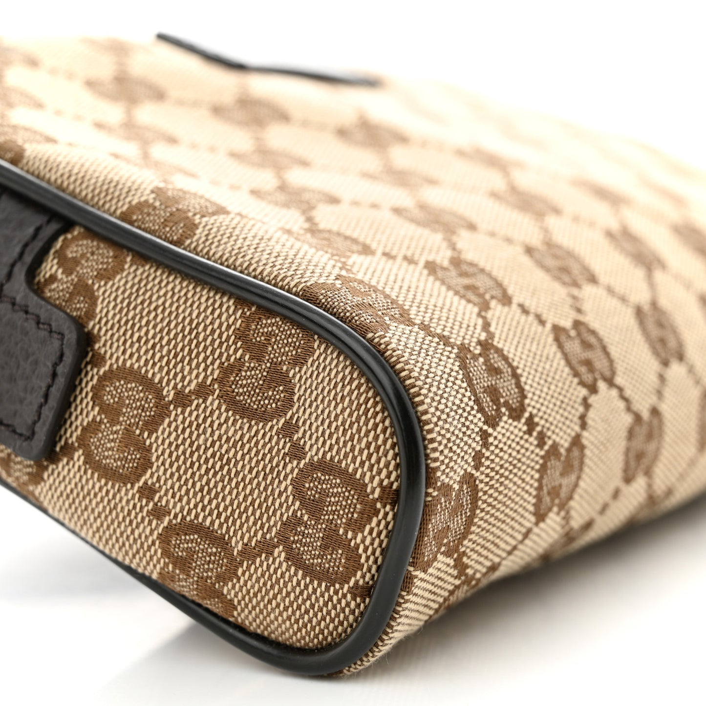 Monogram Dollar Calfskin Belt Bag Beige Ebony Testa di Moro Marrone Scuro
