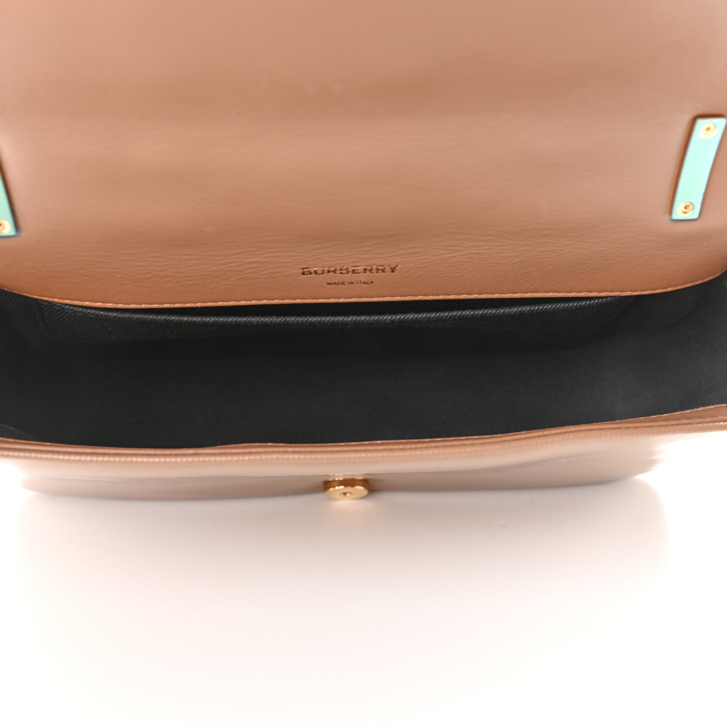 Burberry Patent Quilted Horseferry Print Small Lola Bag Tan 5 of 13