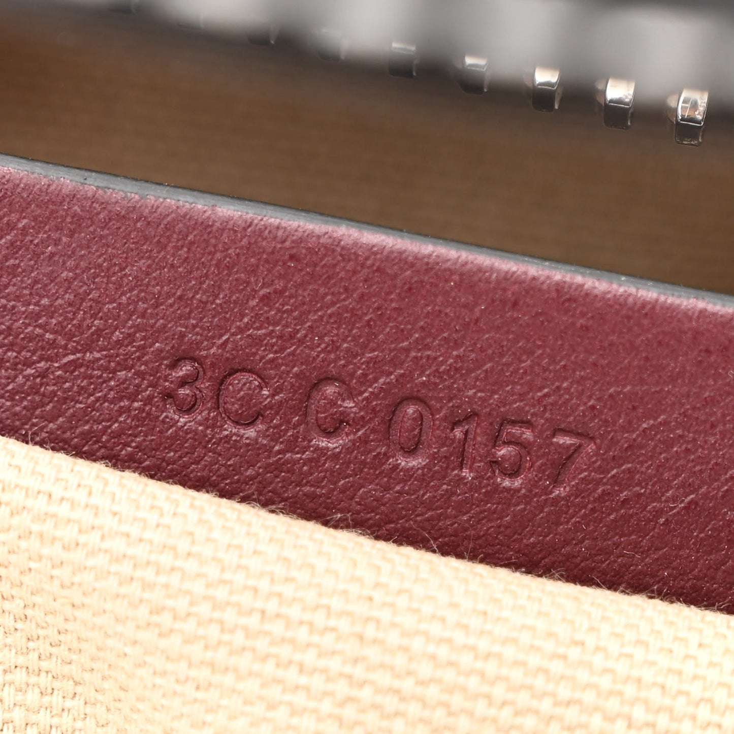Calfskin Small Bi-Color Topstitch Antigona Oxblood Black